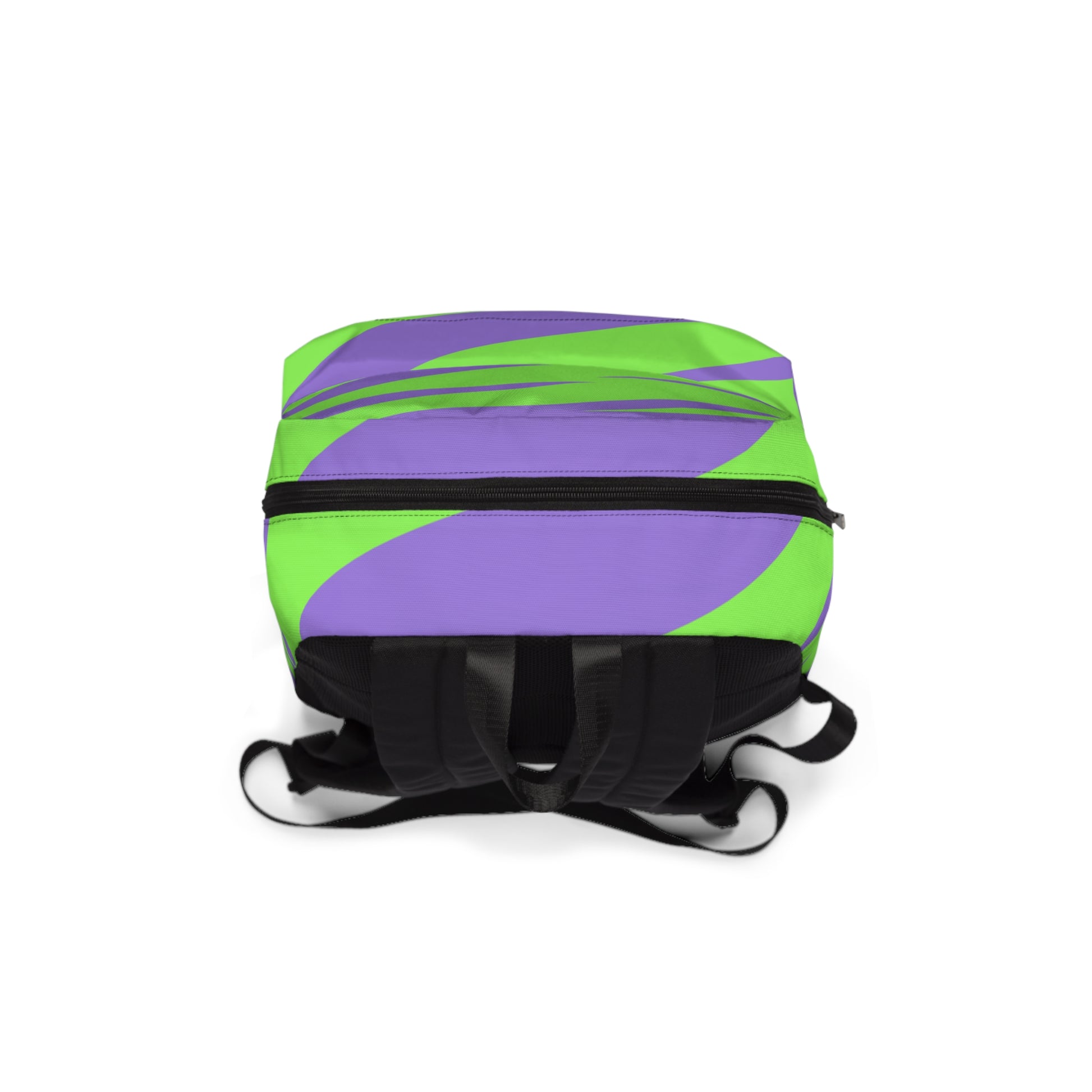 Tyrannosaurus Print Green and Purple Unisex Classic Backpack, Artsulli - Art is Long, Life is Short, Bags, , , , , , , 