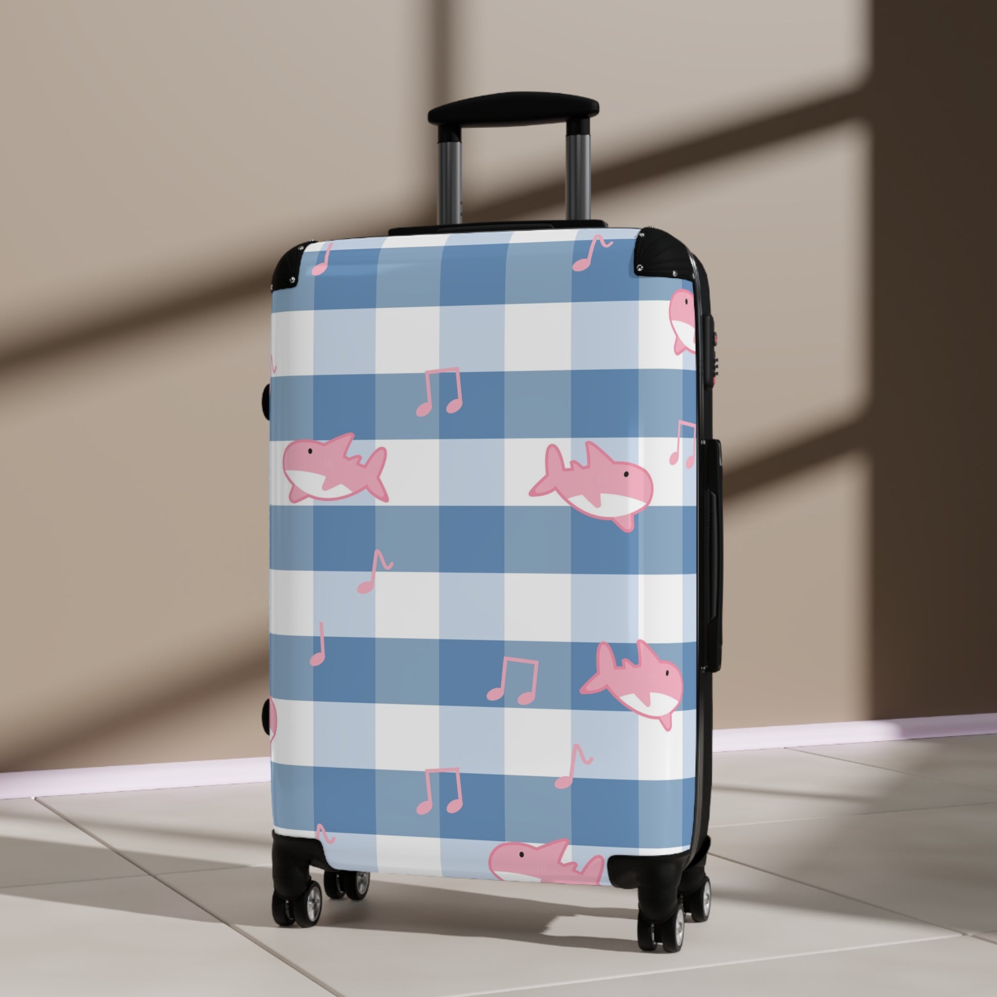 Music Shark Suitcase, Artsulli - Art is Long, Life is Short, Bags, , , , , , , 