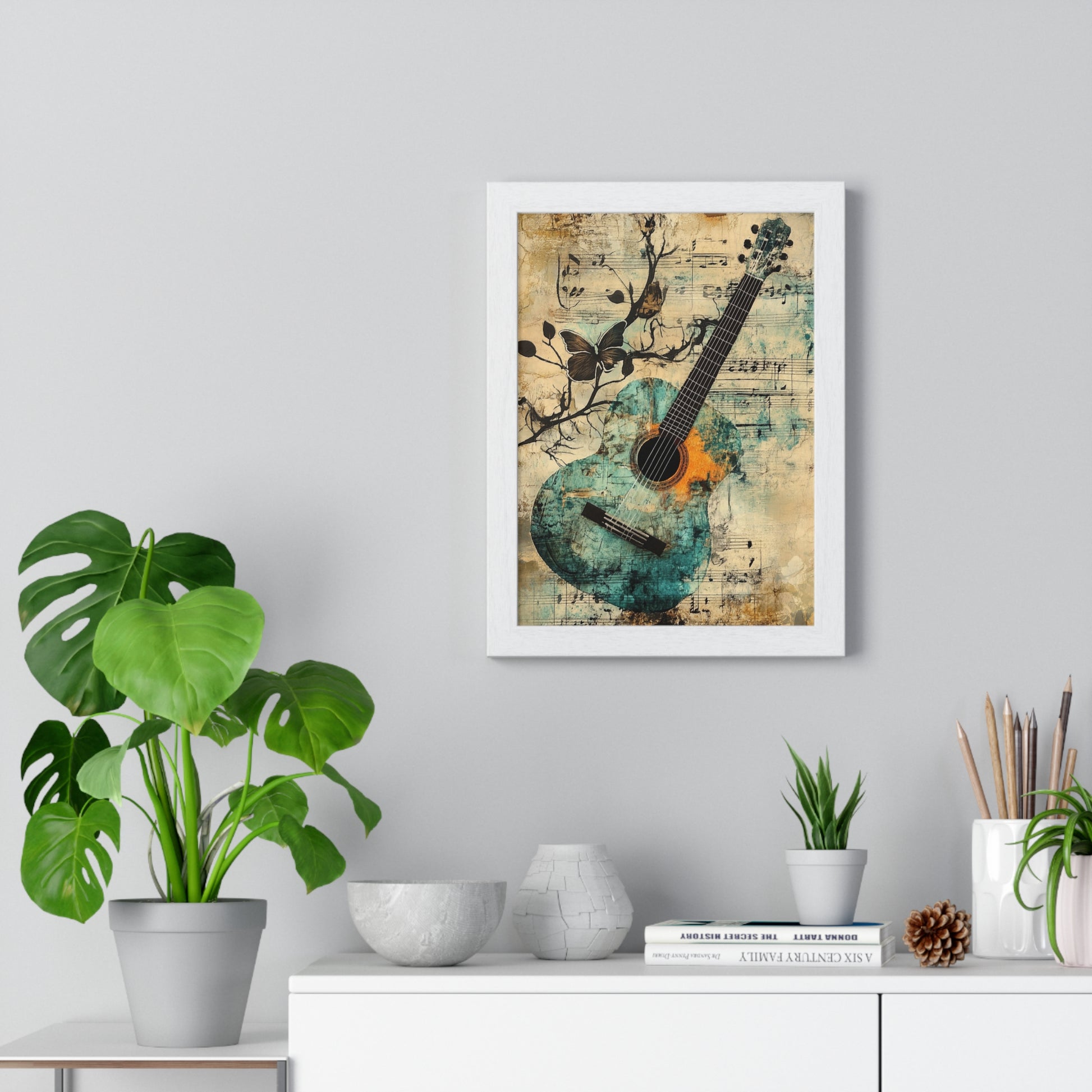 Guitar Type Beat Art Vertical Framed Poster, Artsulli - Art is Long, Life is Short, Poster, , , , , , , 