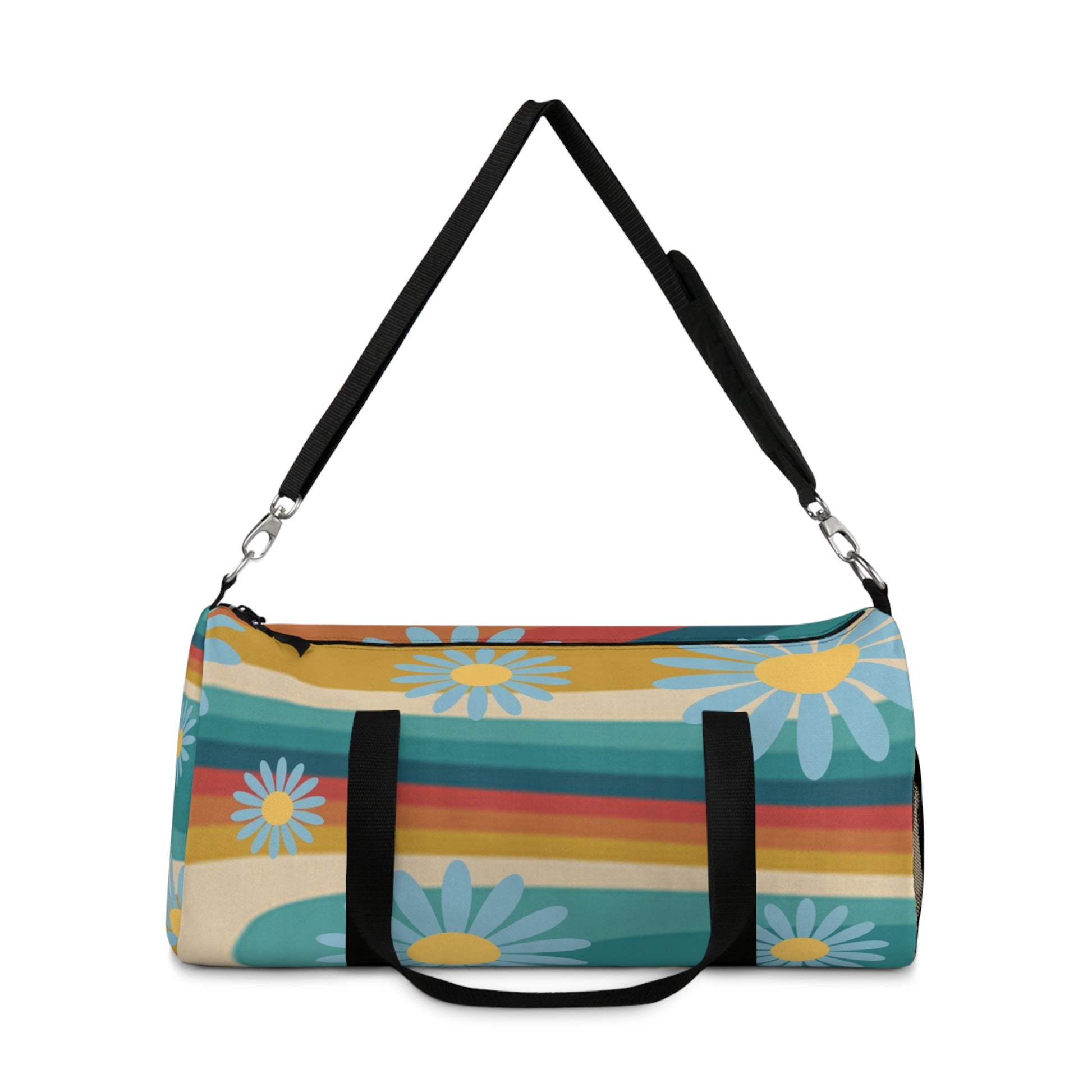Psychedelic Floral Hills Multi-Color Duffel Bag, Artsulli - Art is Long, Life is Short, Bags, , , , , , , 