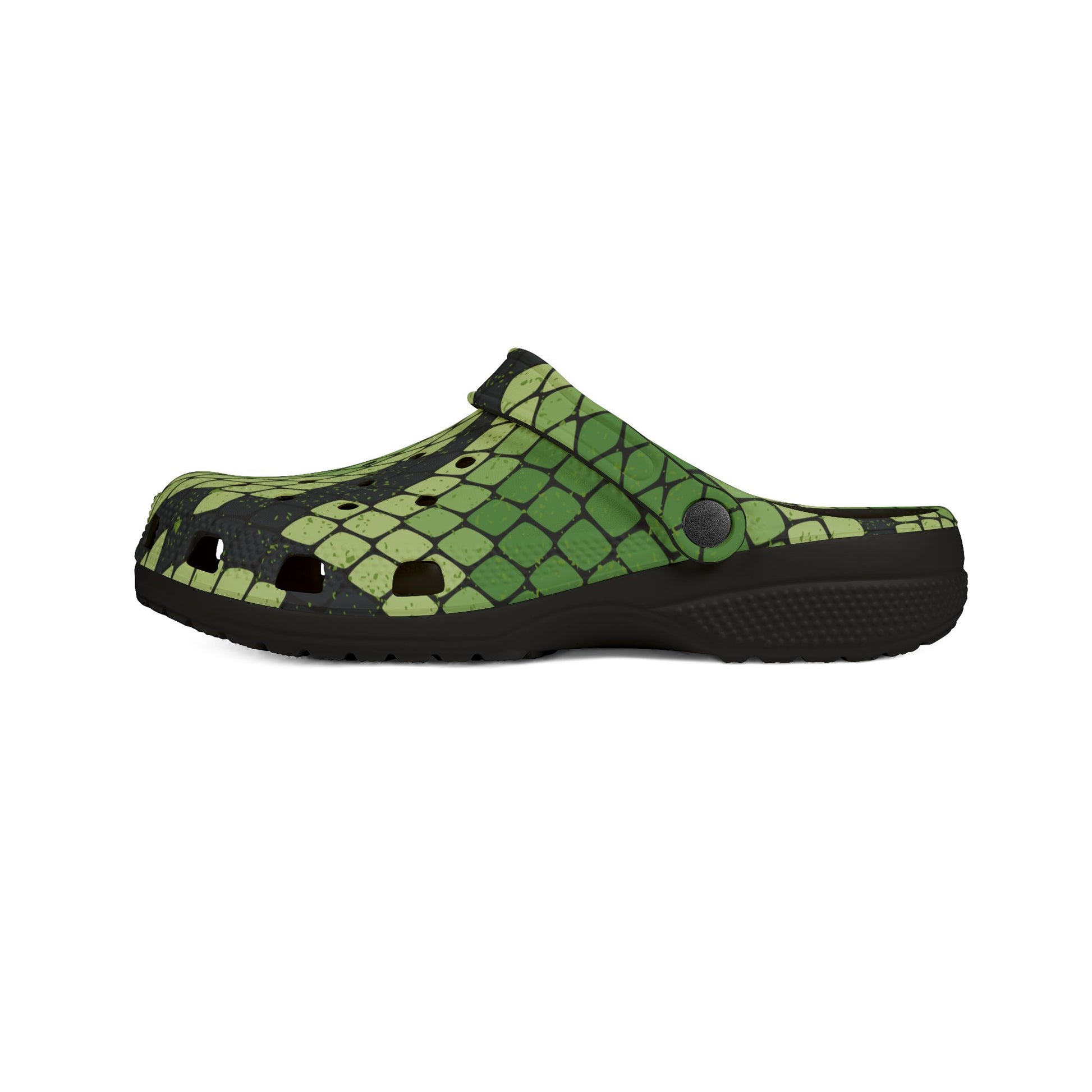 Snake Skin EVA Foam Rubber Shoes (AOP), Artsulli - Art is Long, Life is Short, Shoes, , , , , , , 