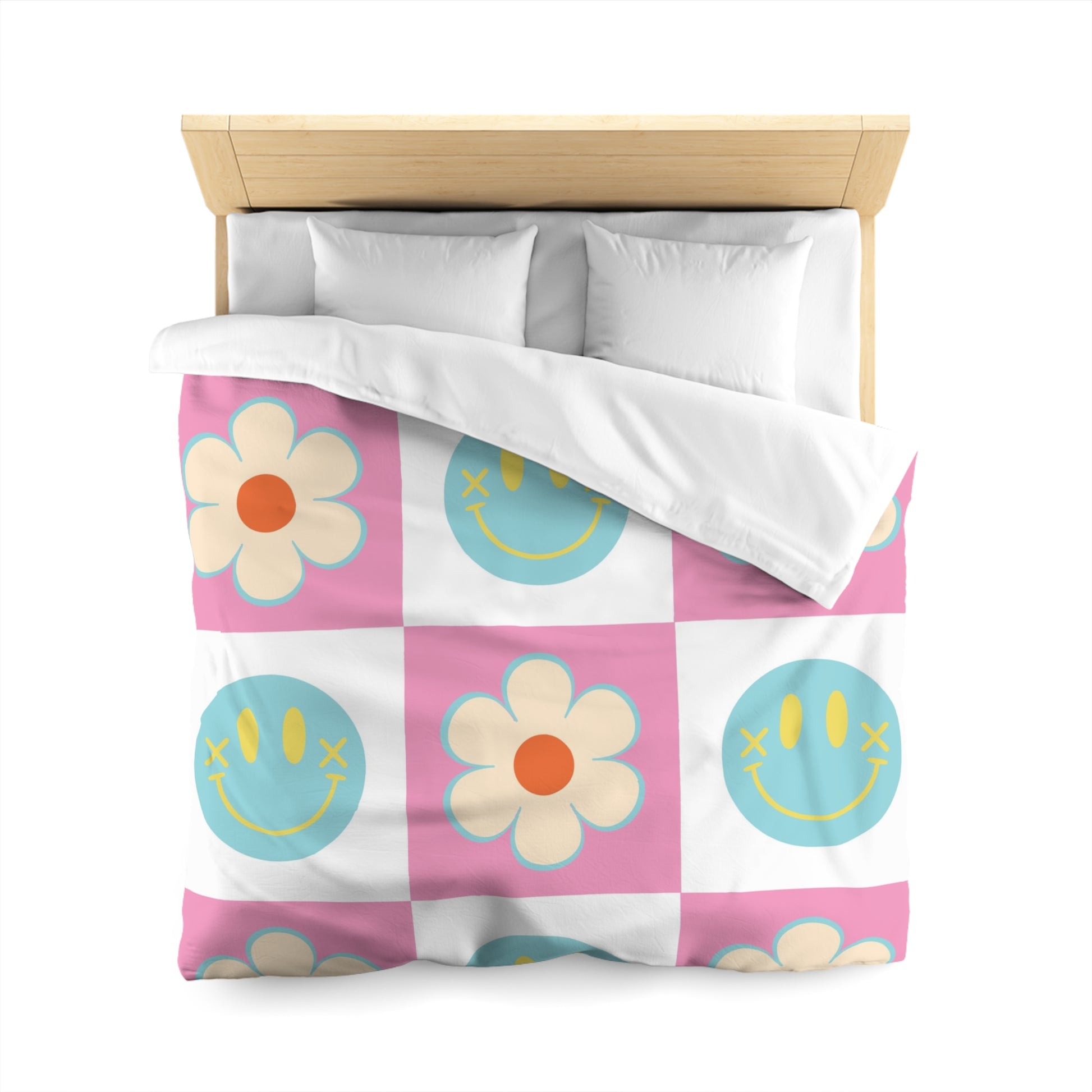 Madotsukis Grin Bloom Microfiber Duvet Cover, Artsulli - Art is Long, Life is Short, Home Decor, , , , , , , 