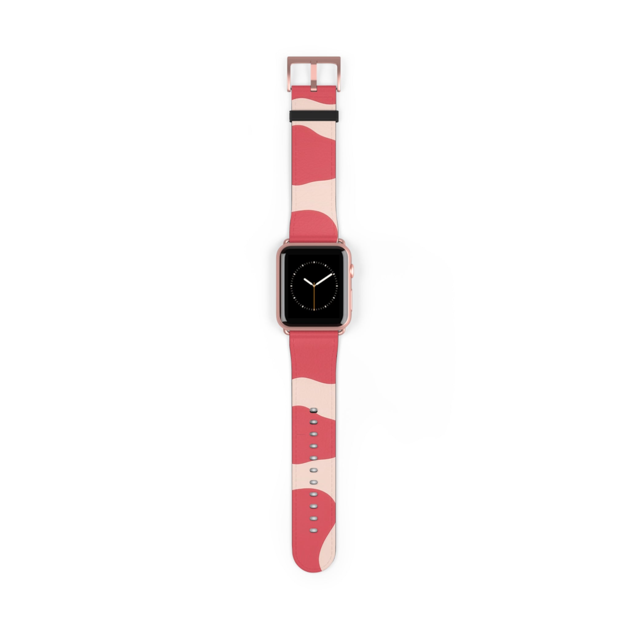 Red Jungle Cow Watch Band, Artsulli - Art is Long, Life is Short, Accessories, Size, 42 - 45 mm, Color, Rose Gold Matte, , , 26177716732689843396