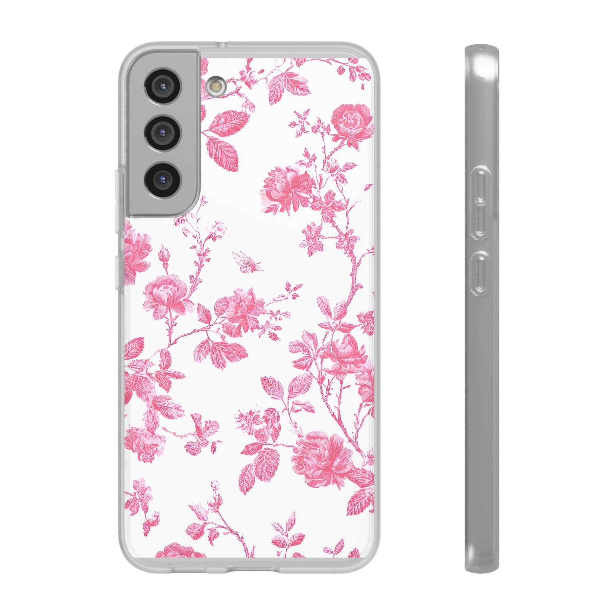 Pink and White Floral iPhone Case