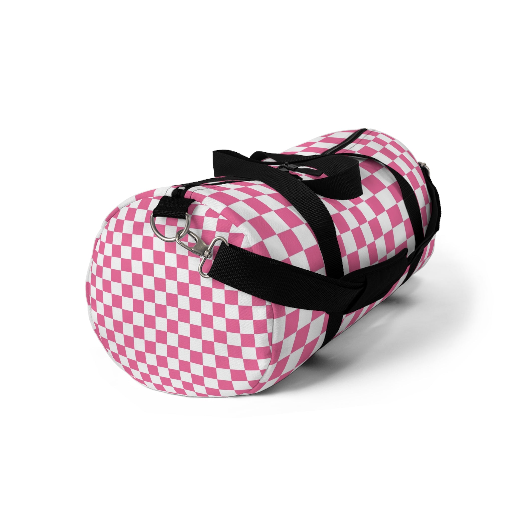 Yuyushiki Pink Check Duffel Bag, Artsulli - Art is Long, Life is Short, Bags, , , , , , , 