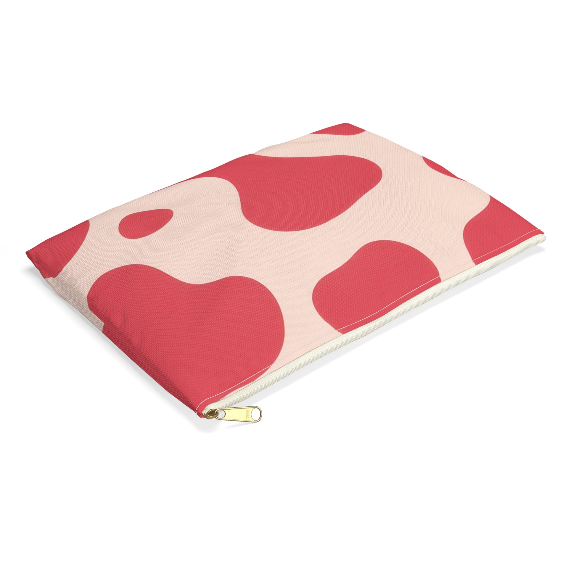 Red Jungle Cow Accessory Pouch, Artsulli - Art is Long, Life is Short, Bags, , , , , , , 