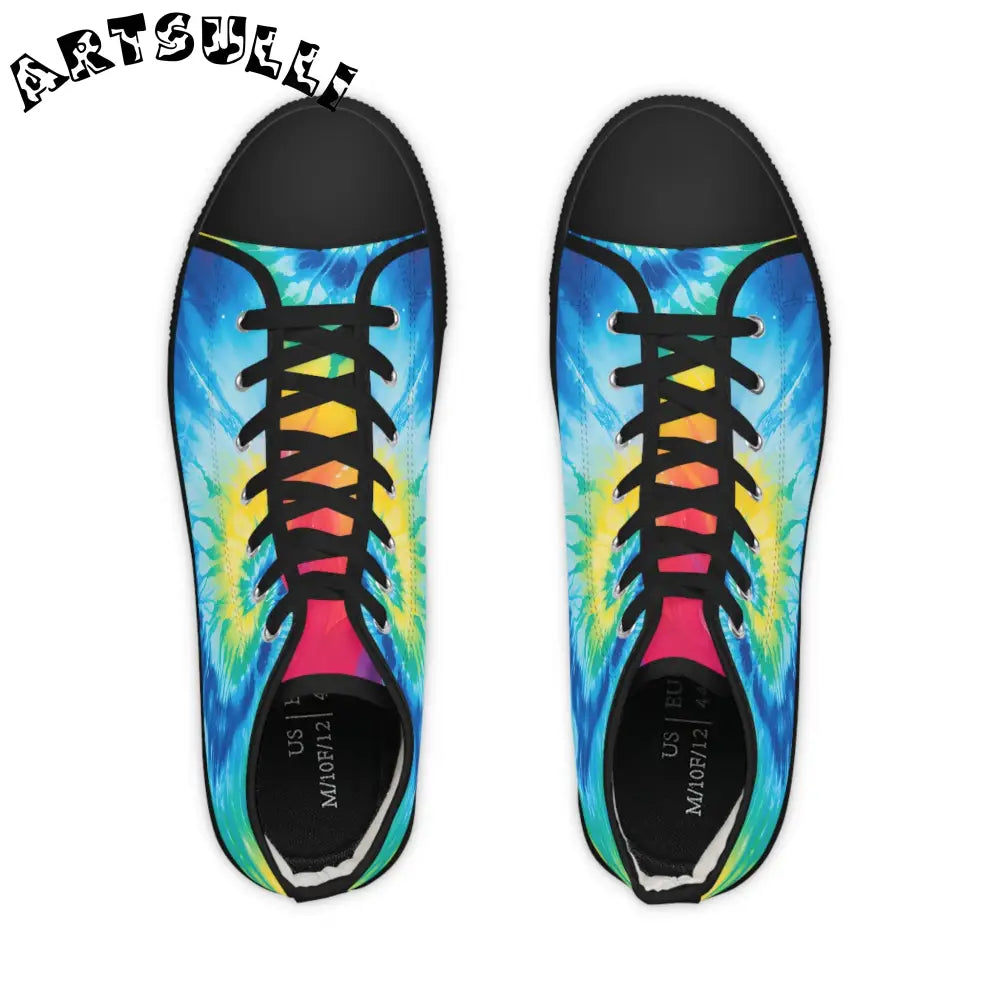 JAKKOUTTHEBXX Tie-Dye High Top Canvas Sneakers 2025