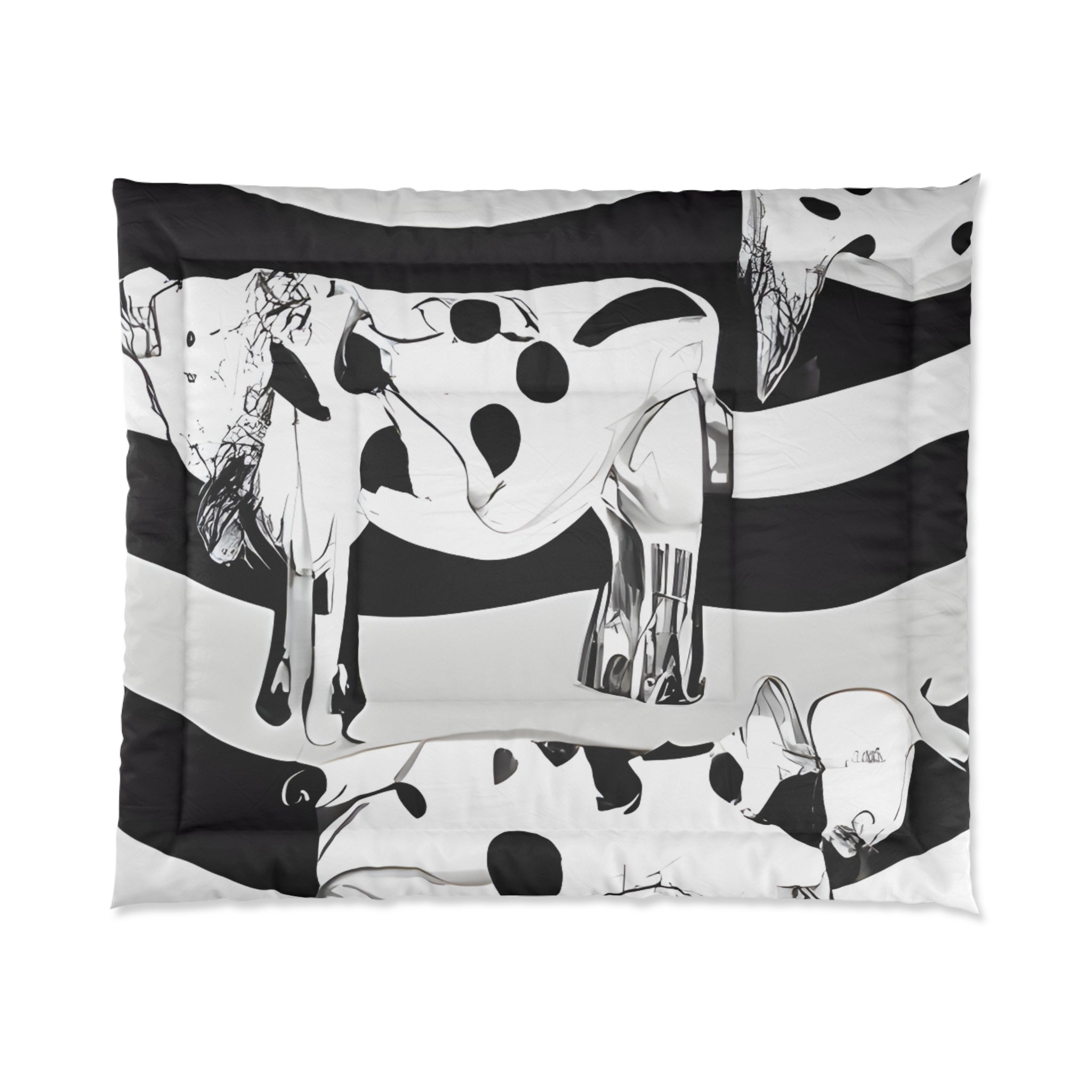 Cruellas Cattle Line Comforter, Artsulli - Art is Long, Life is Short, Home Decor, Size, 104" × 88", , , , , 36614541745390