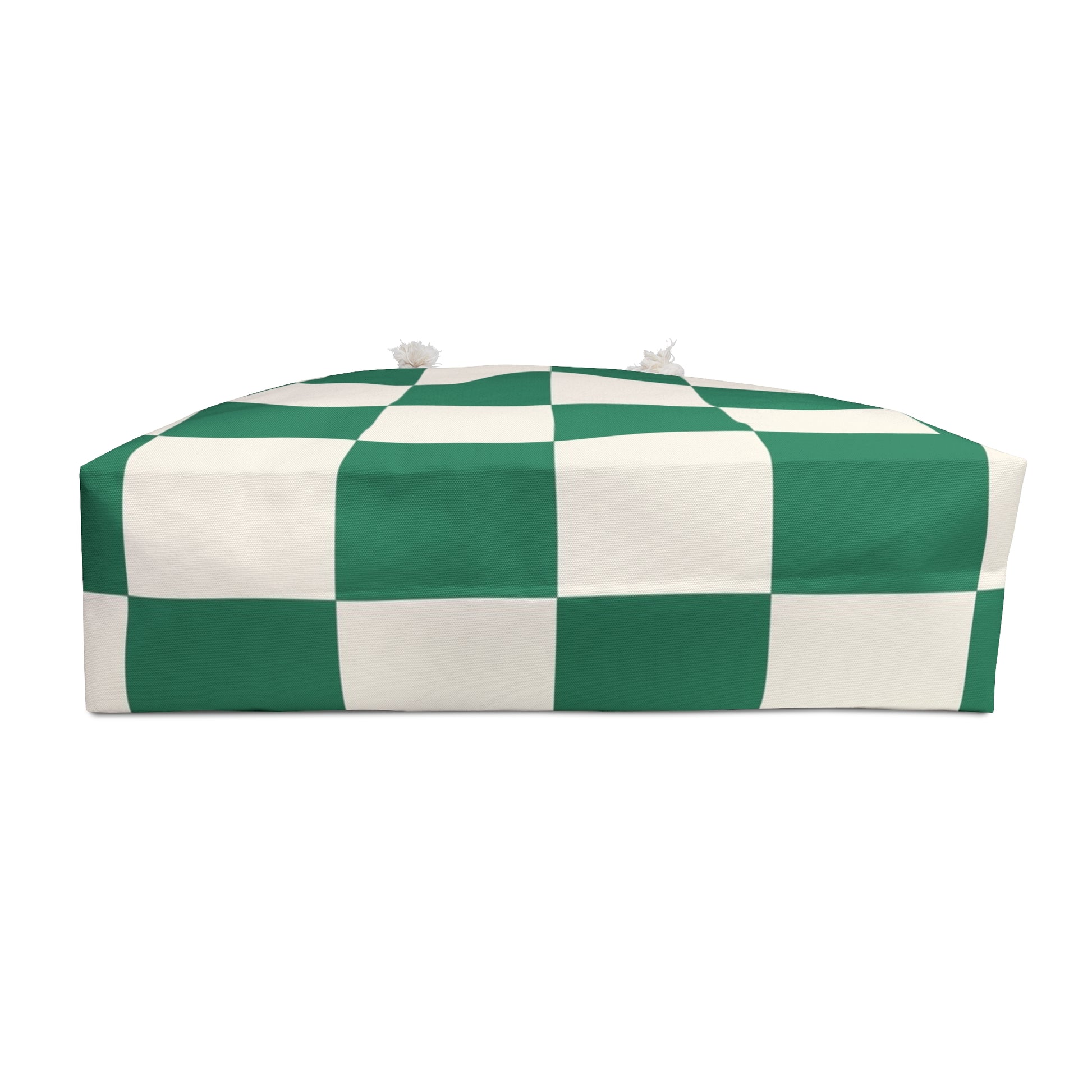 Checkerboard Dark Green Weekender Bag, Artsulli - Art is Long, Life is Short, Bags, , , , , , , 
