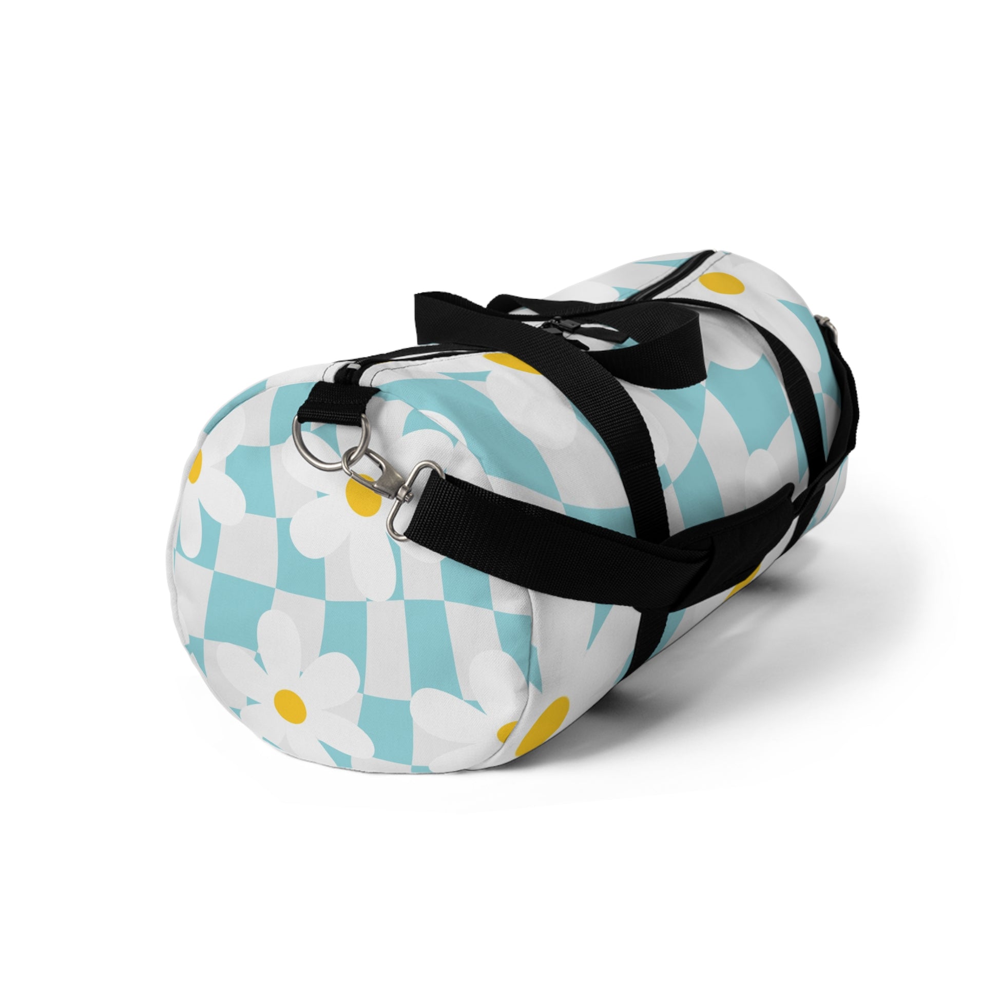 Trippy Check Garden Duffel Bag, Artsulli - Art is Long, Life is Short, Bags, , , , , , , 