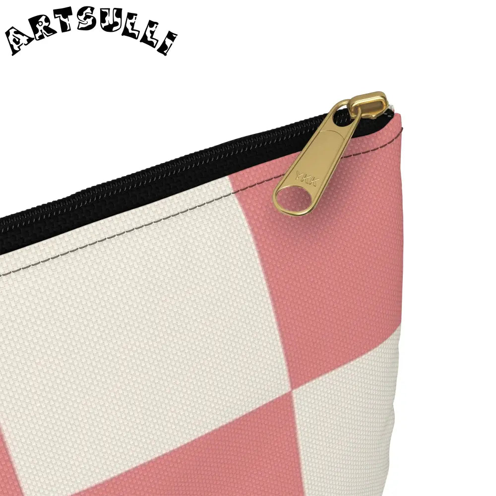 JAKKOUTTHEBXX Retro Checkered Grassland Sprites Accessory Pouch