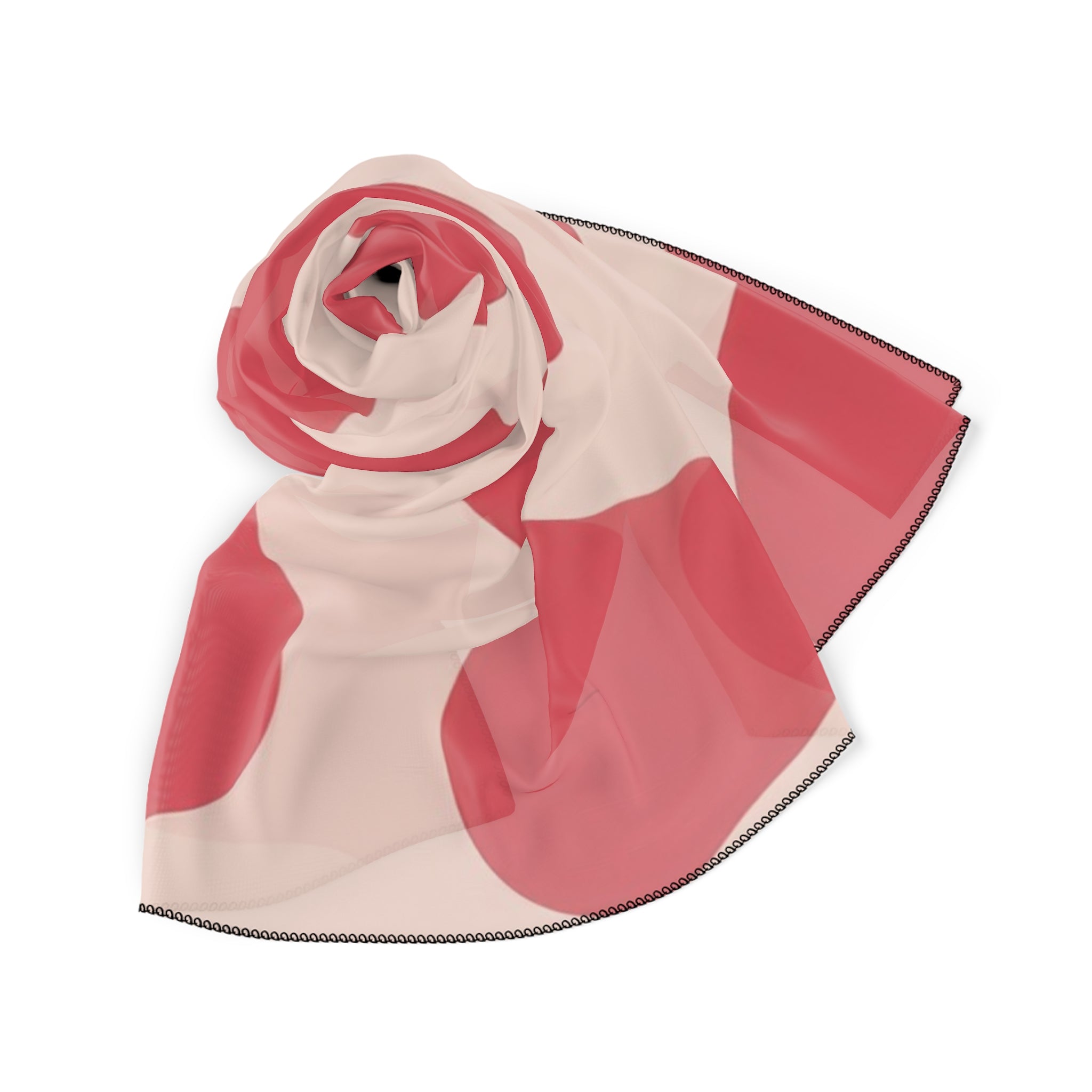 Red Jungle Cow Poly Scarf, Artsulli - Art is Long, Life is Short, Accessories, , , , , , , 