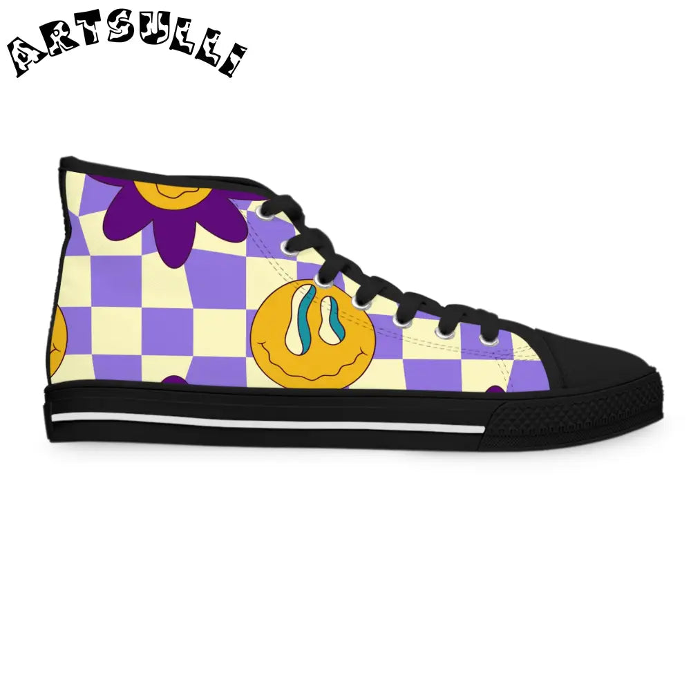 JAKKOUTTHEBXX Trippy Flower Power Motifs Women’s High Top Sneakers
