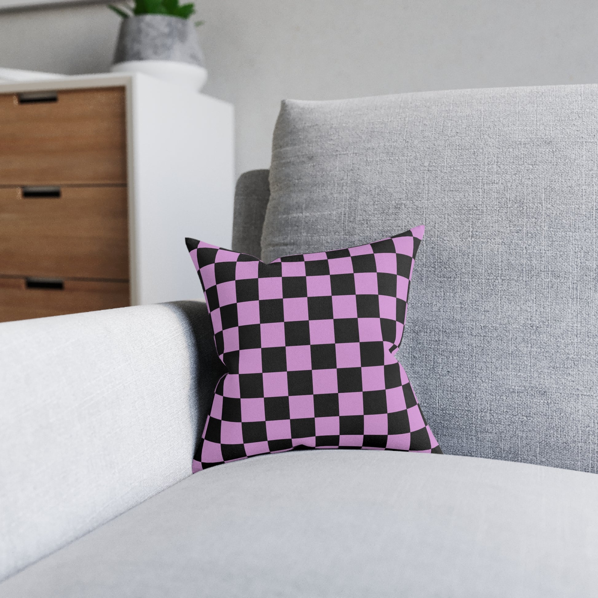 Pixel Punk Vision Square Pillow, Artsulli - Art is Long, Life is Short, Home Decor, , , , , , , 
