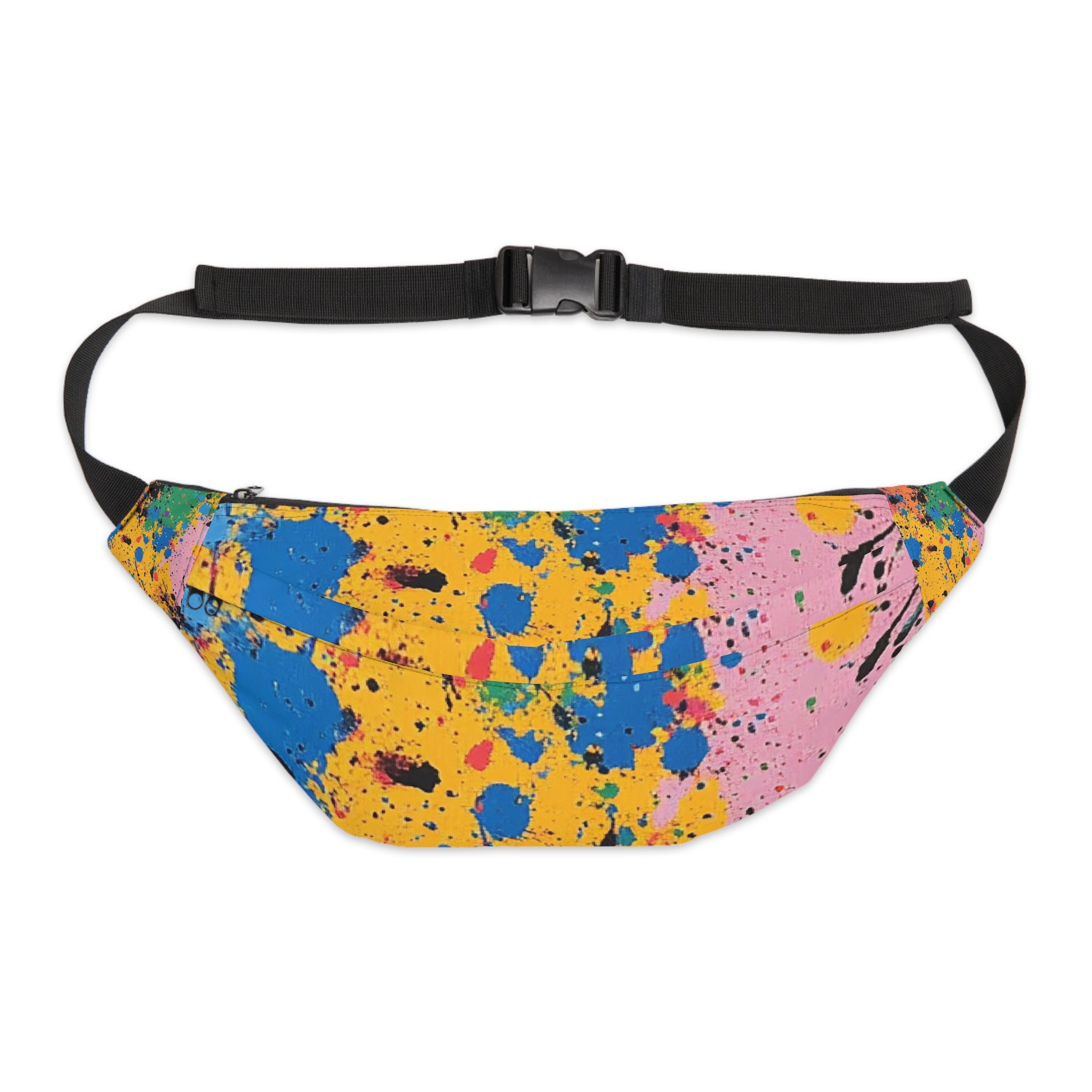 The Colors Of Paint Splatter Large Fanny Pack, Artsulli - Art is Long, Life is Short, Bags, Size, 8" × 9" × 4'', , , , , 12506694857467