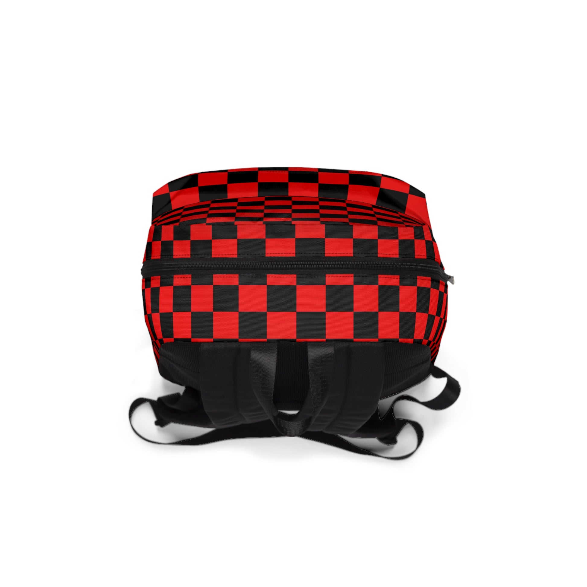 Checkerboard Red and Black Unisex Classic Backpack, Artsulli - Art is Long, Life is Short, Bags, , , , , , , 