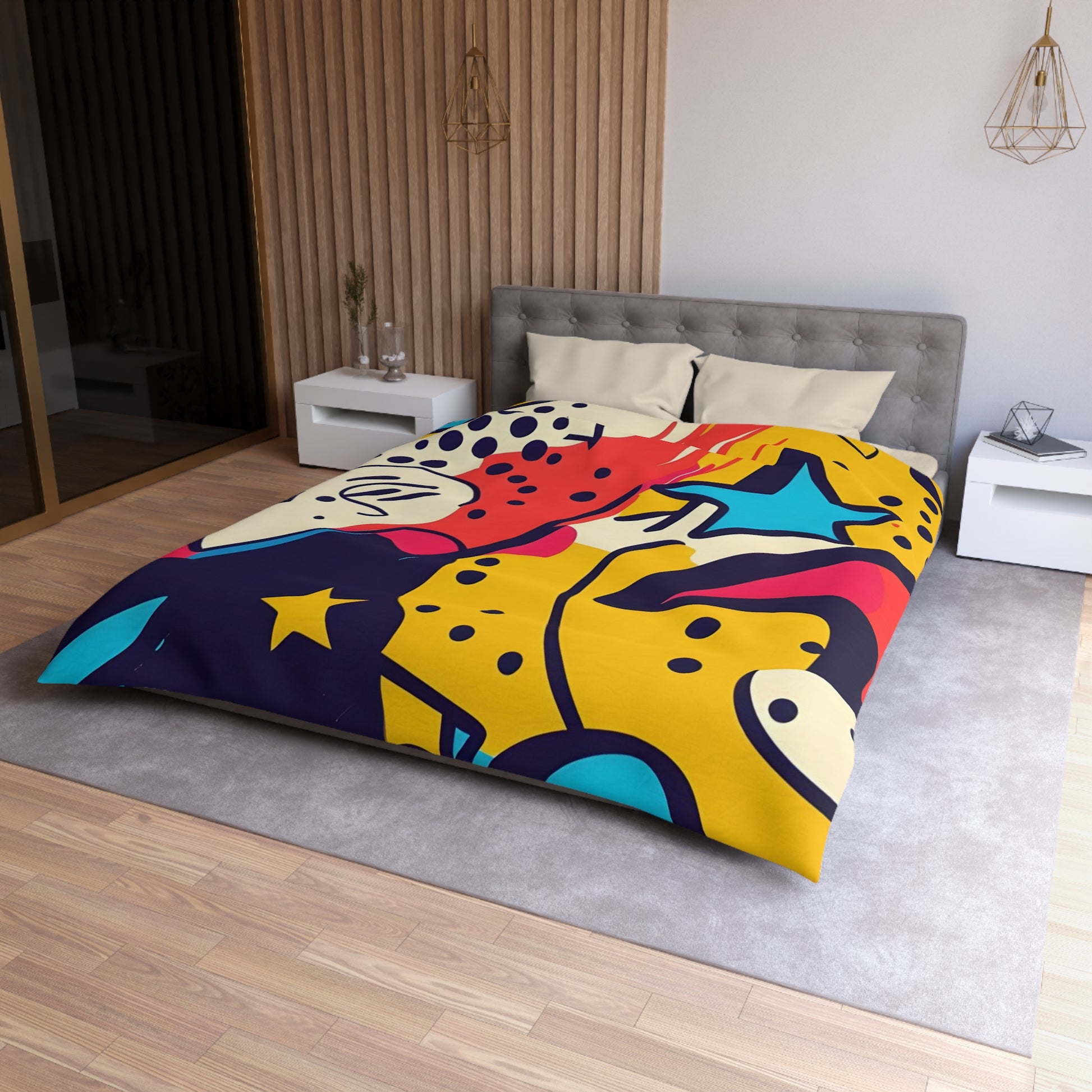 Comic x Pop Art Microfiber Duvet Cover, Artsulli - Art is Long, Life is Short, Home Decor, , , , , , , 