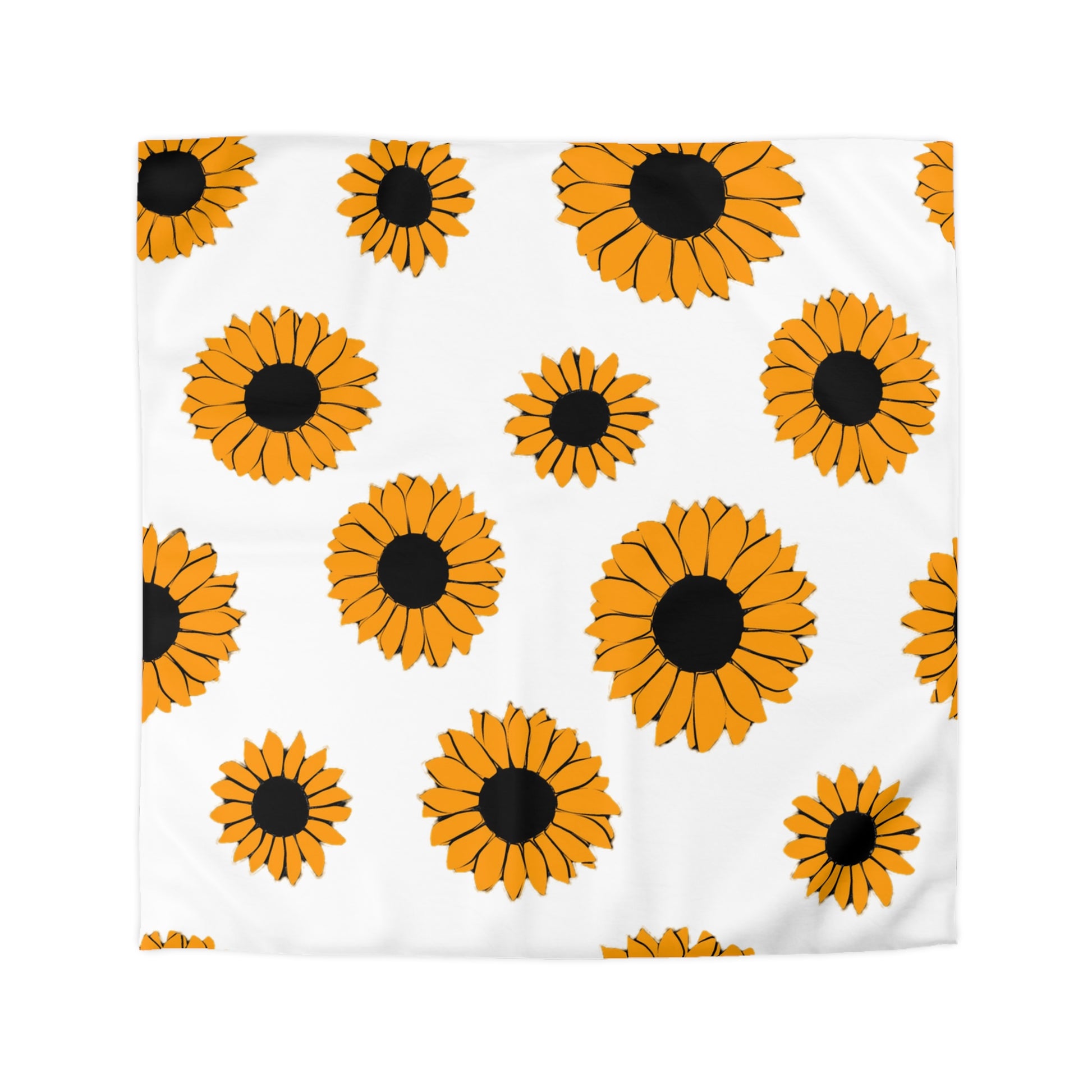 Sunflowers Microfiber Duvet Cover, Artsulli - Art is Long, Life is Short, Home Decor, Size, Queen, Color, Cream, , , 12076776479510