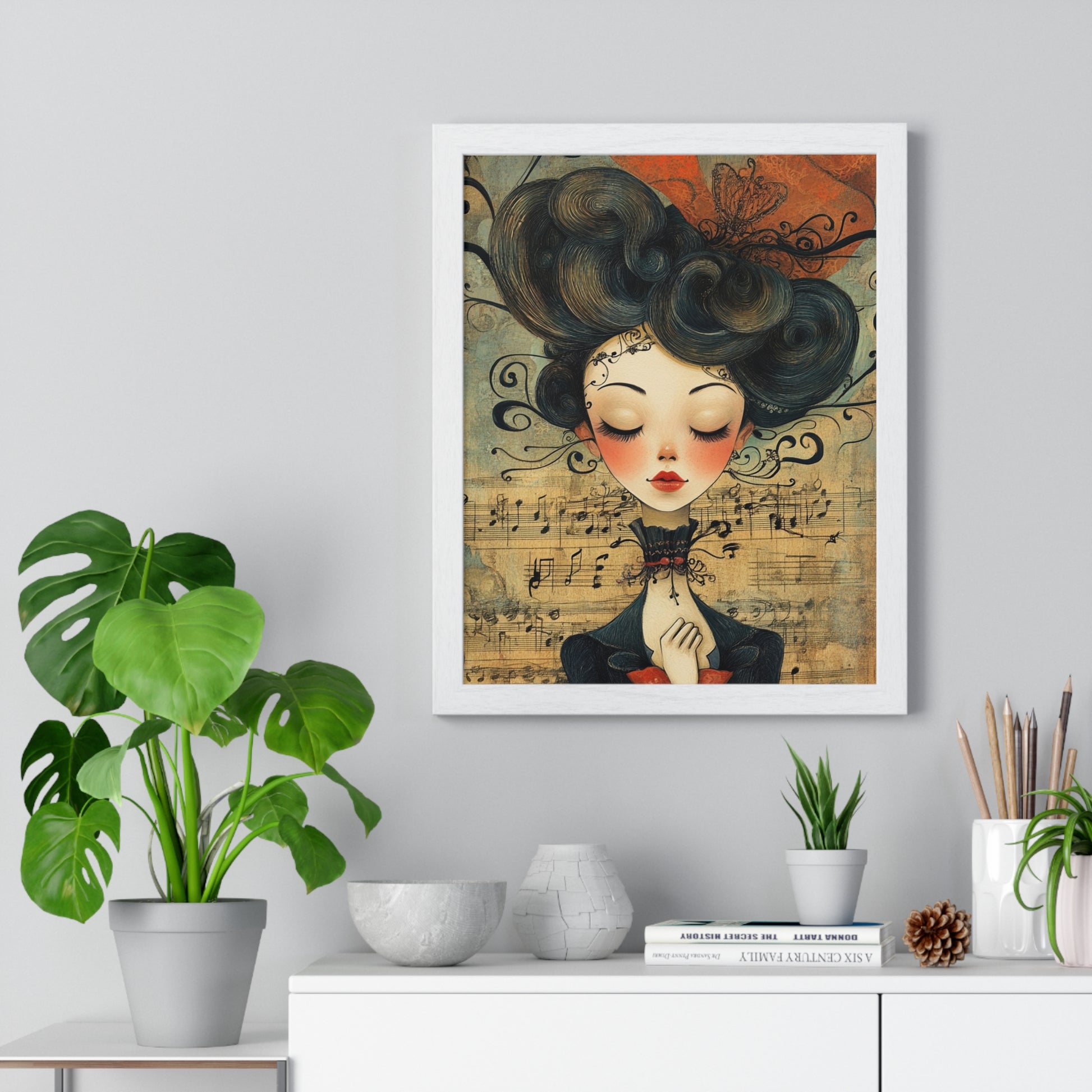 Type Beat Girl Vertical Framed Poster, Artsulli - Art is Long, Life is Short, Poster, , , , , , , 