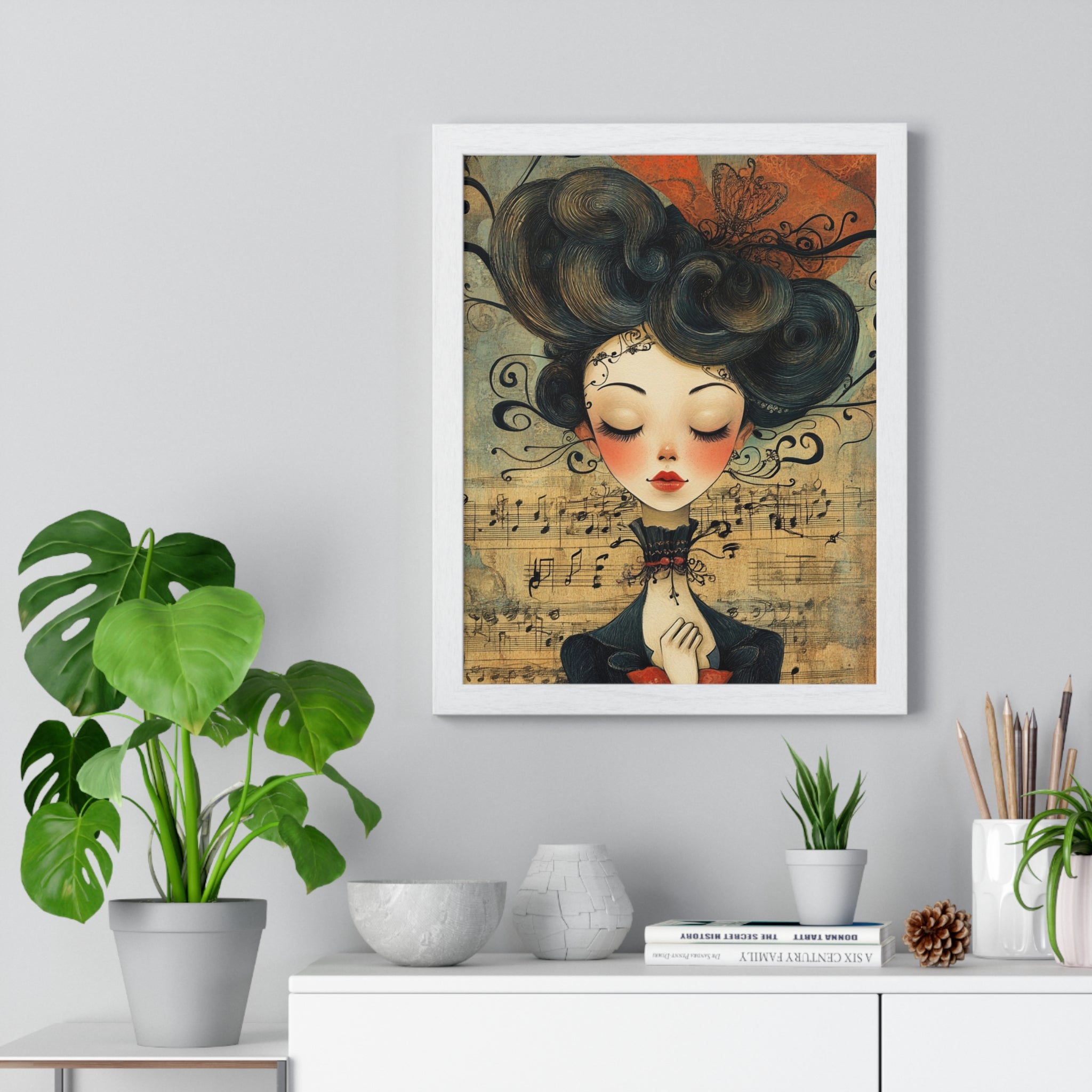 Type Beat Girl Vertical Framed Poster, Artsulli - Art is Long, Life is Short, Poster, , , , , , , 