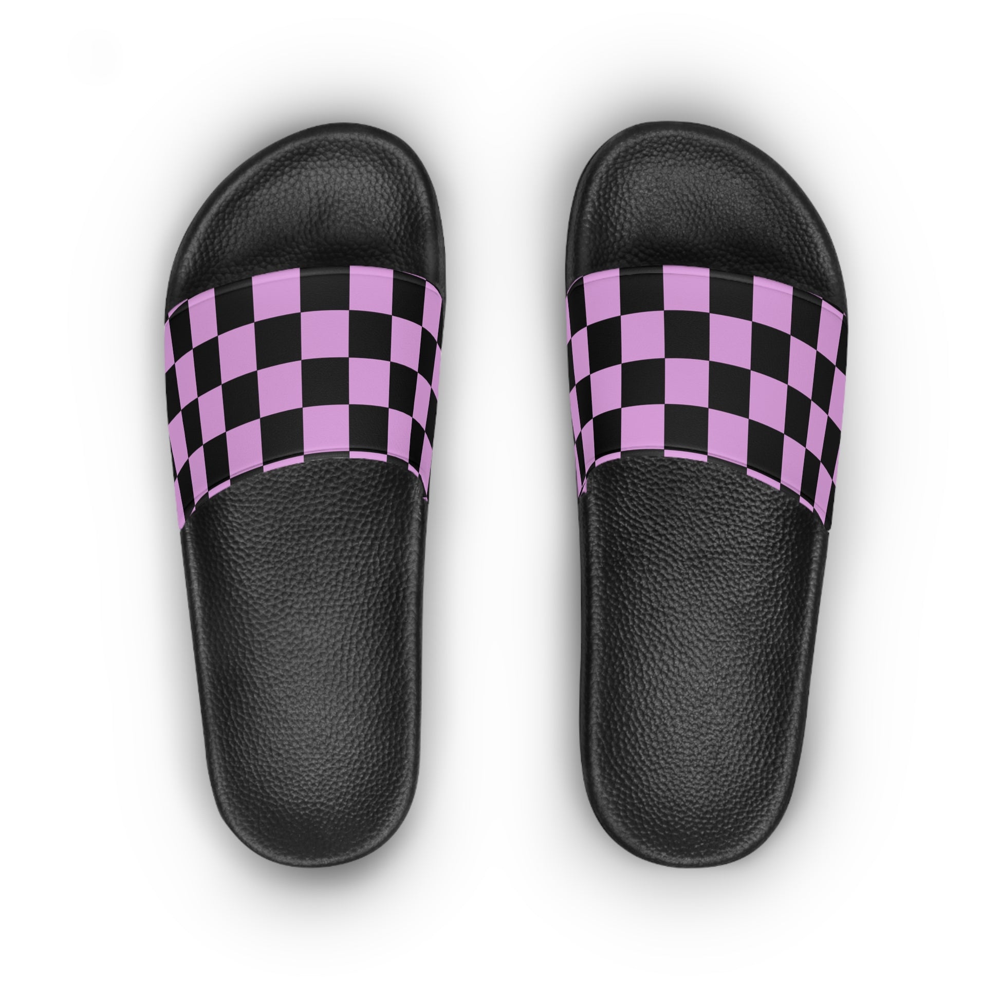 Pixel Punk Vision Women's Slide Sandals, Artsulli - Art is Long, Life is Short, Shoes, , , , , , , 
