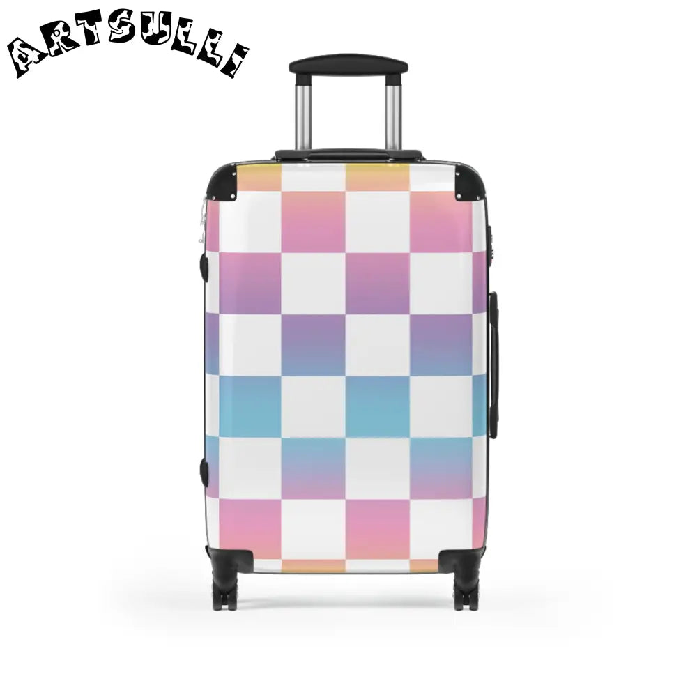 JAKKOUTTHEBXX Vaporwave Check Suitcase JAKKOUTTHEBXX Artsulli - Art