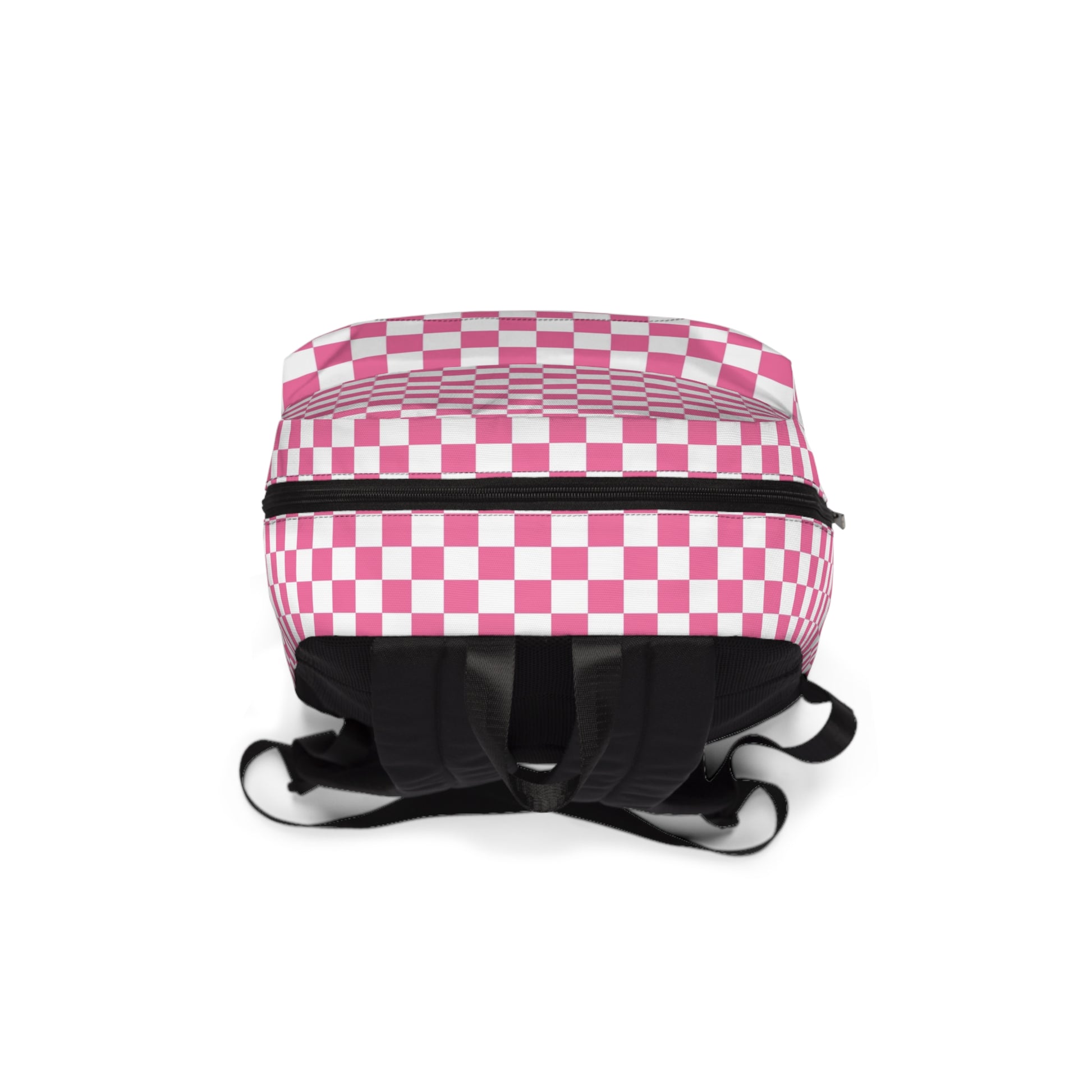 Yuyushiki Pink Check Unisex Classic Backpack, Artsulli - Art is Long, Life is Short, Bags, , , , , , , 