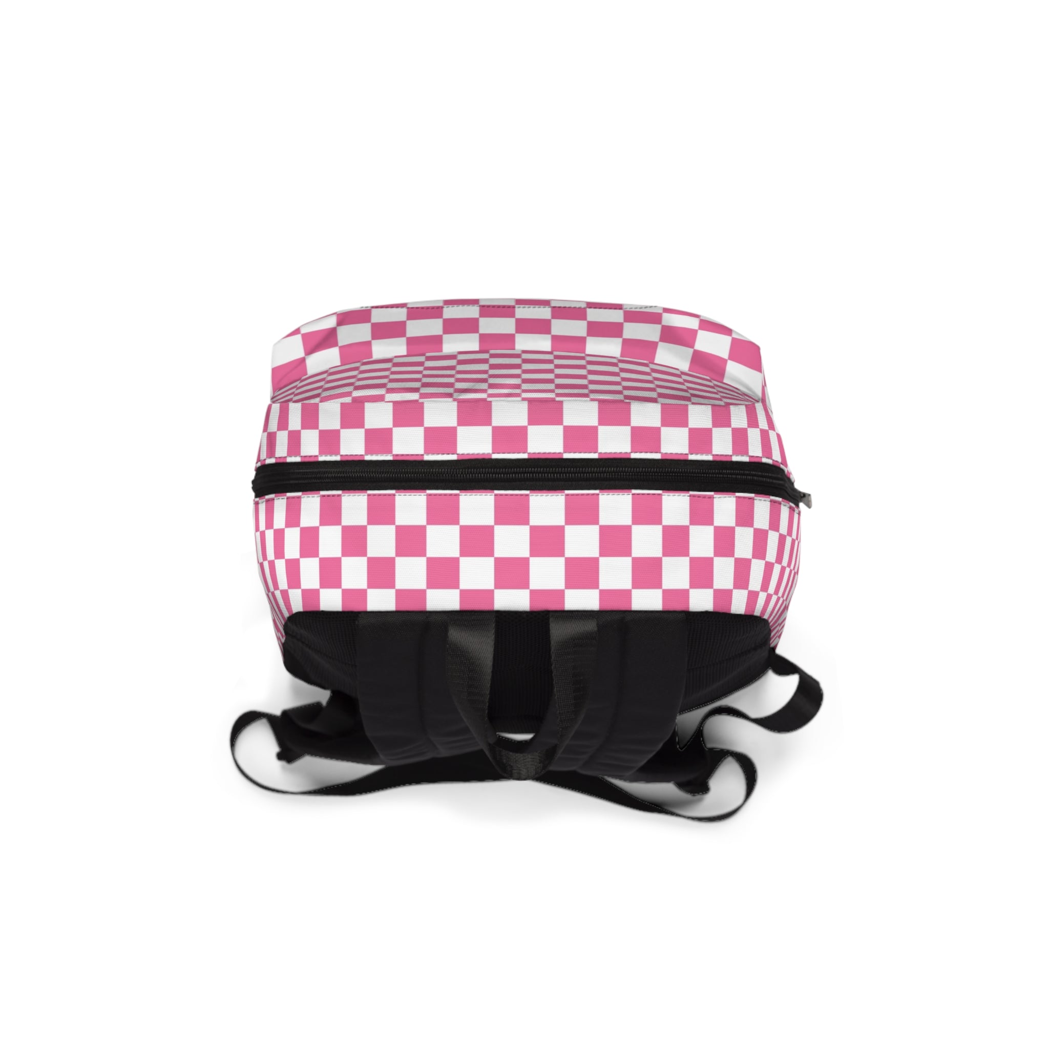 Yuyushiki Pink Check Unisex Classic Backpack, Artsulli - Art is Long, Life is Short, Bags, , , , , , , 