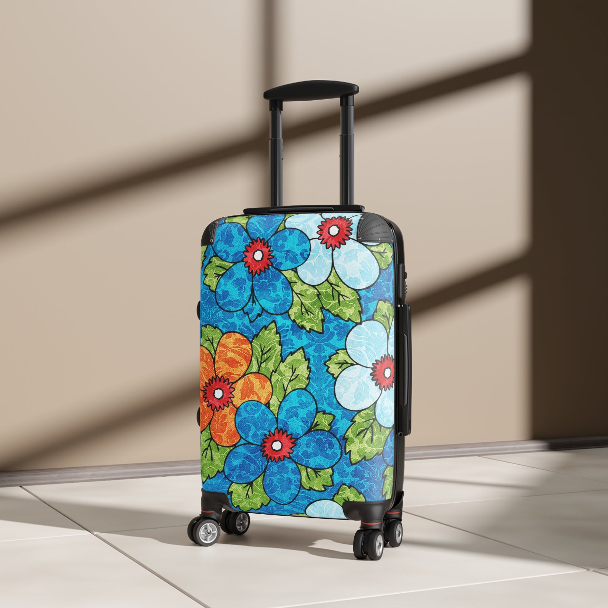 Blue Orange Groovy II Suitcase, Artsulli - Art is Long, Life is Short, Bags, , , , , , , 