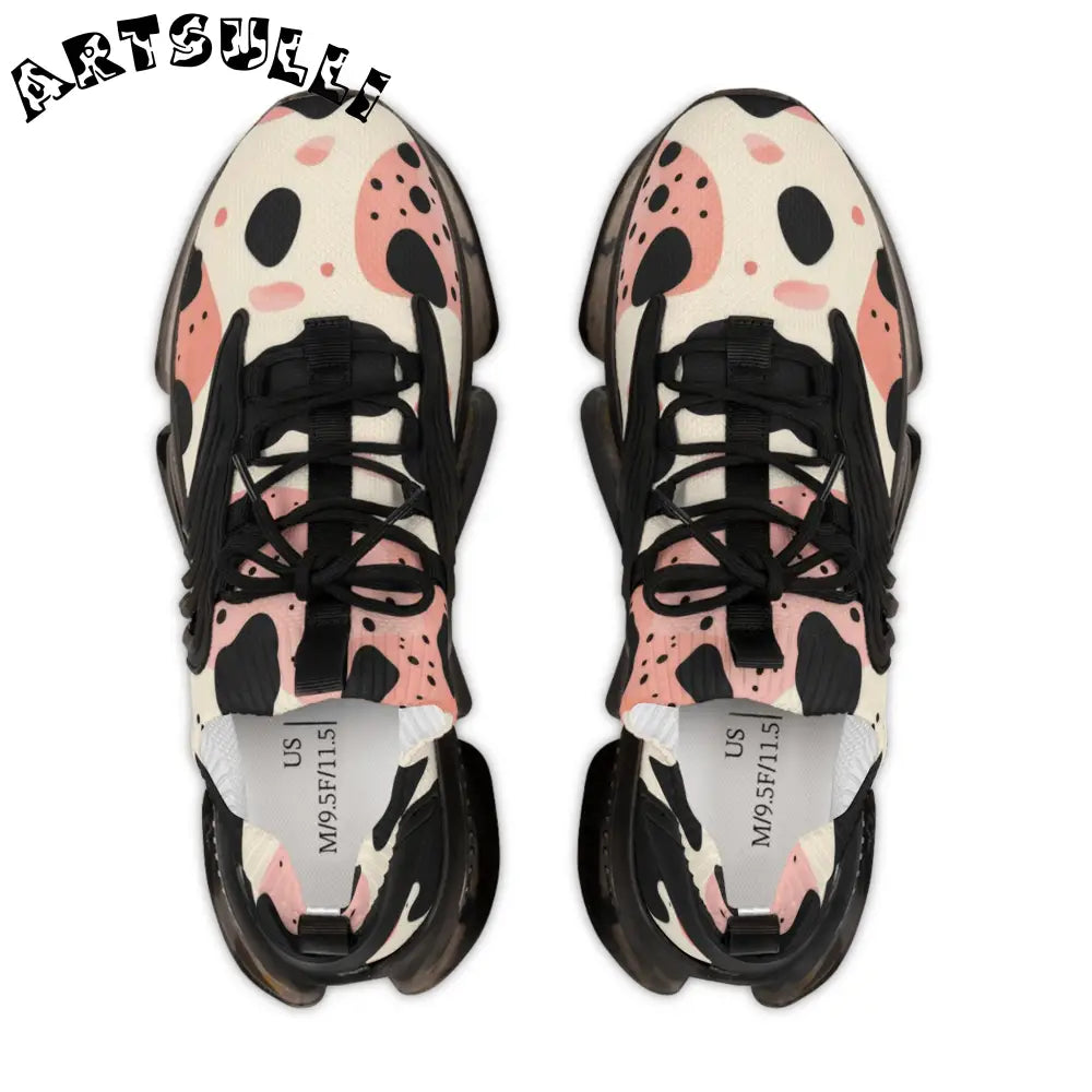 JAKKOUTTHEBXX Pink Black Spotted Mesh Sneakers 2025