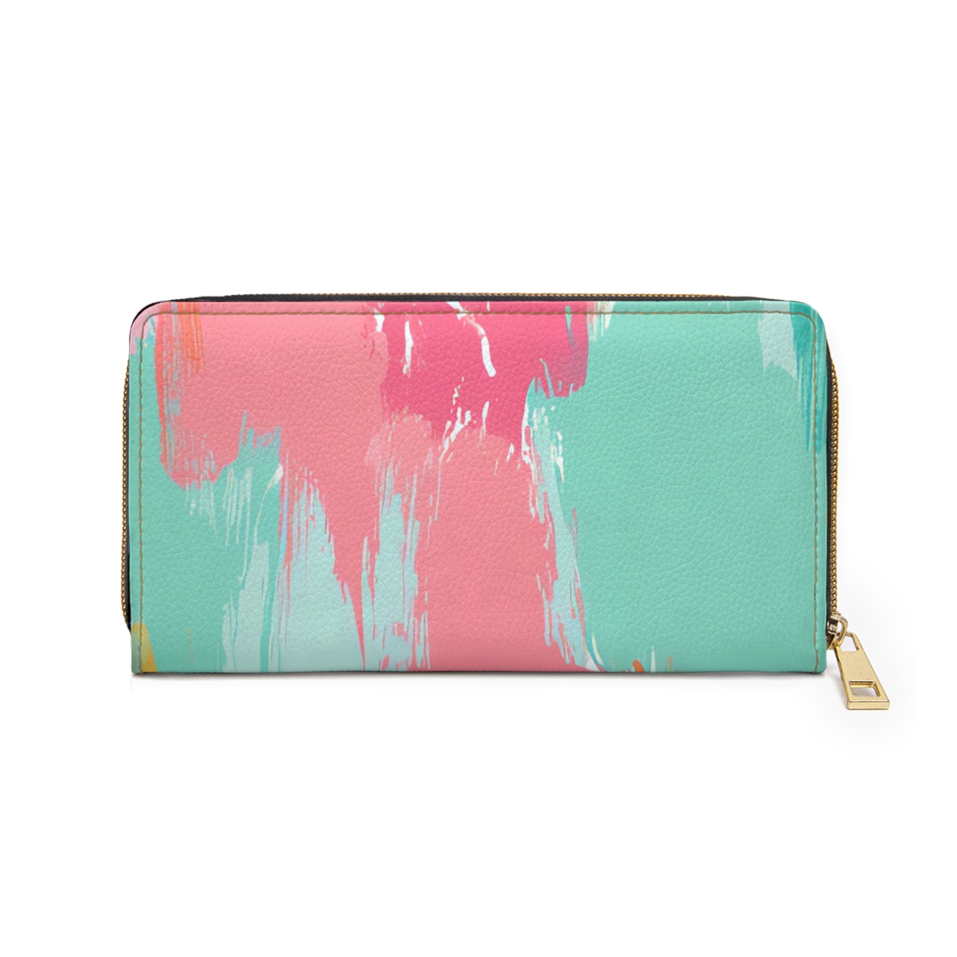 Preppy Pixel Bloom Zipper Wallet, Artsulli - Art is Long, Life is Short, Accessories, , , , , , , 