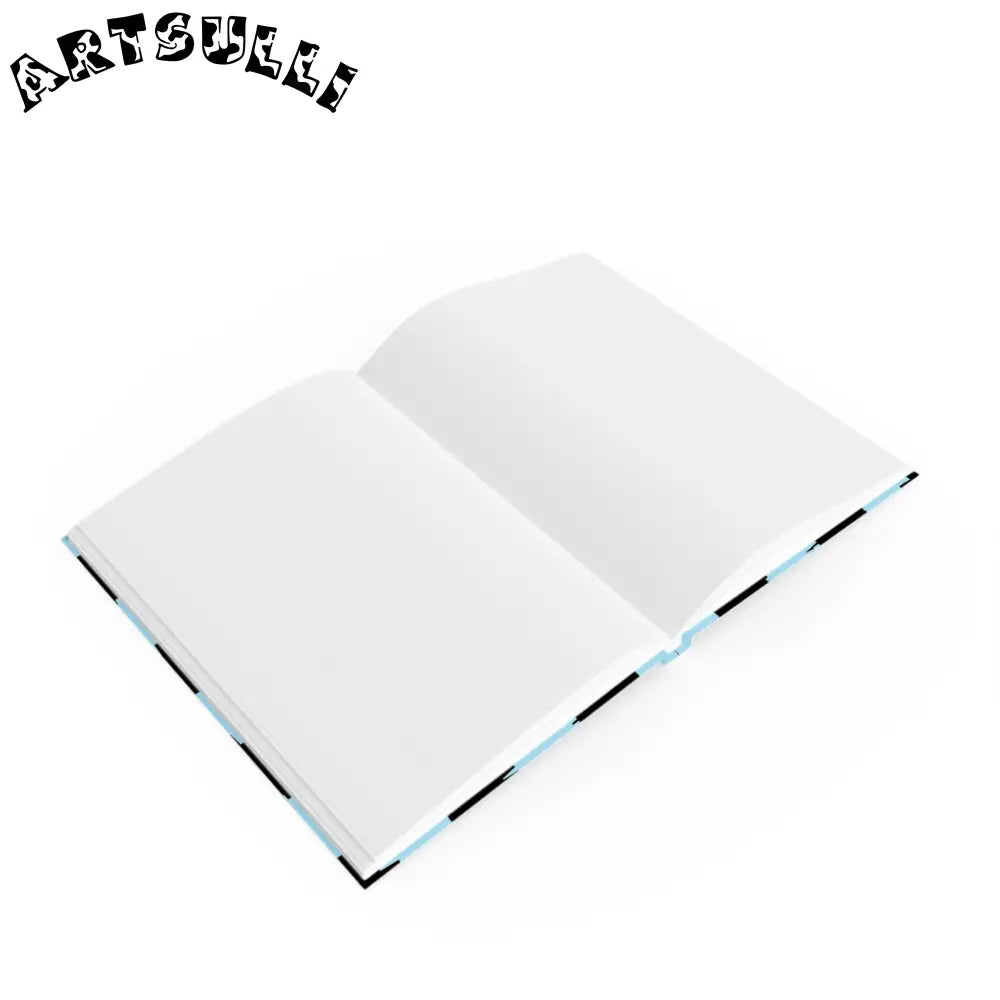 JAKKOUTTHEBXX Checkerboard Black and Blue Hard Backed Journal