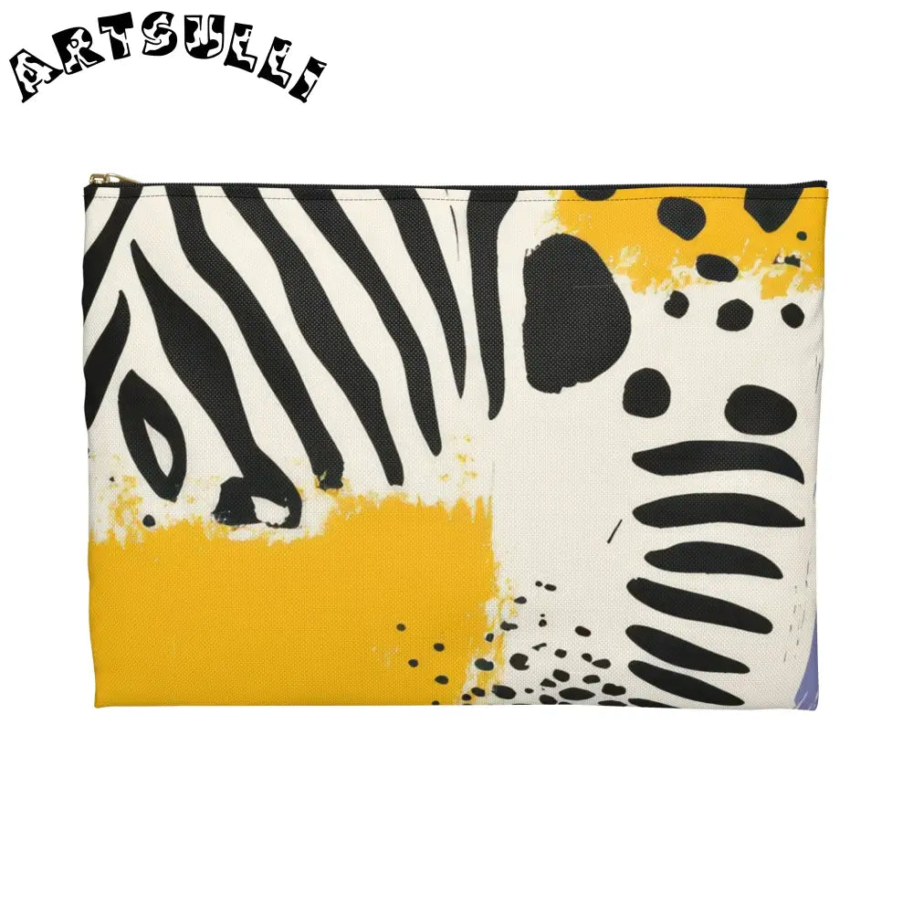JAKKOUTTHEBXX Rae Zebra Rhapsody Accessory Pouch JAKKOUTTHEBXX