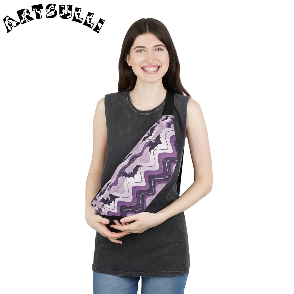 JAKKOUTTHEBXX Bat Wave Large Fanny Pack JAKKOUTTHEBXX Artsulli - Art