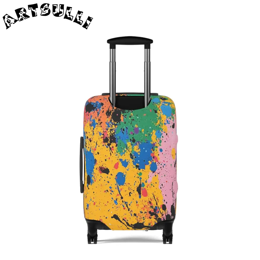 JAKKOUTTHEBXX The Colors Of Paint Splatter Luggage Cover