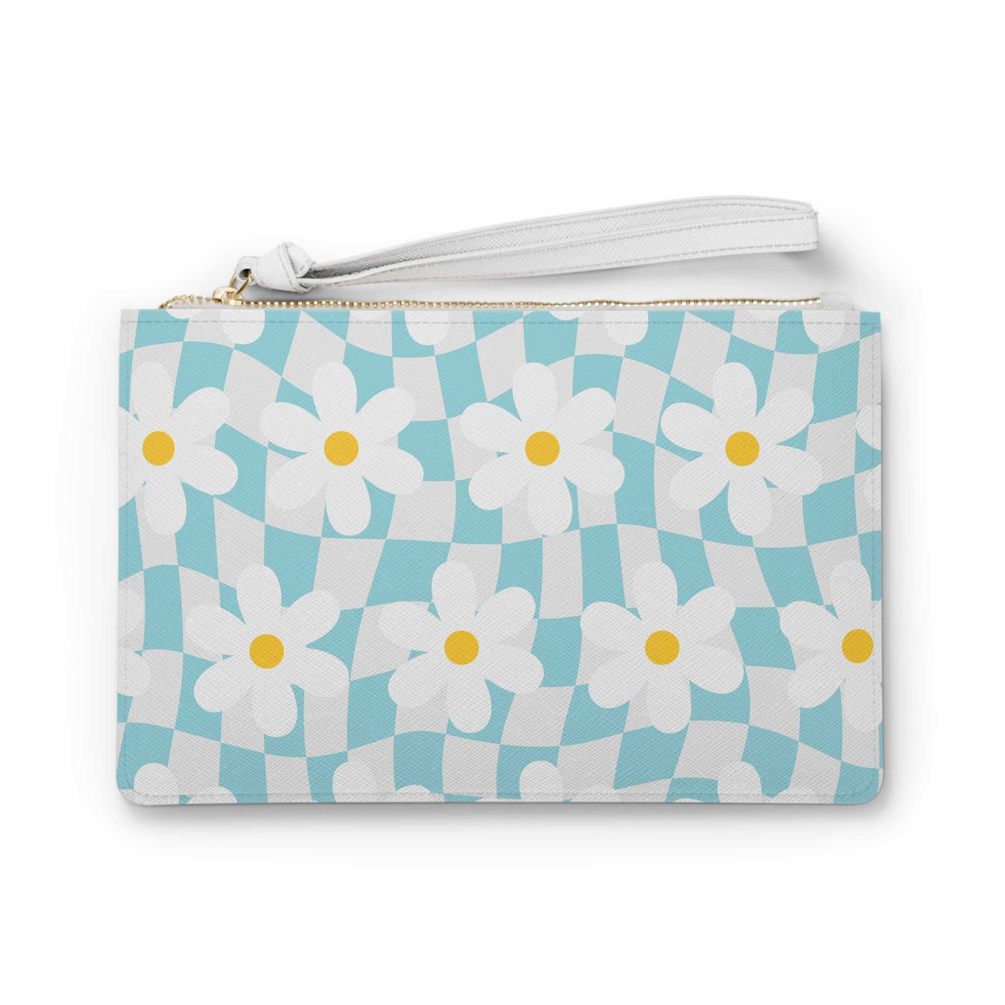 Trippy Check Garden Clutch Bag, Artsulli - Art is Long, Life is Short, Bags, Size, One size, , , , , 27588629033991613960