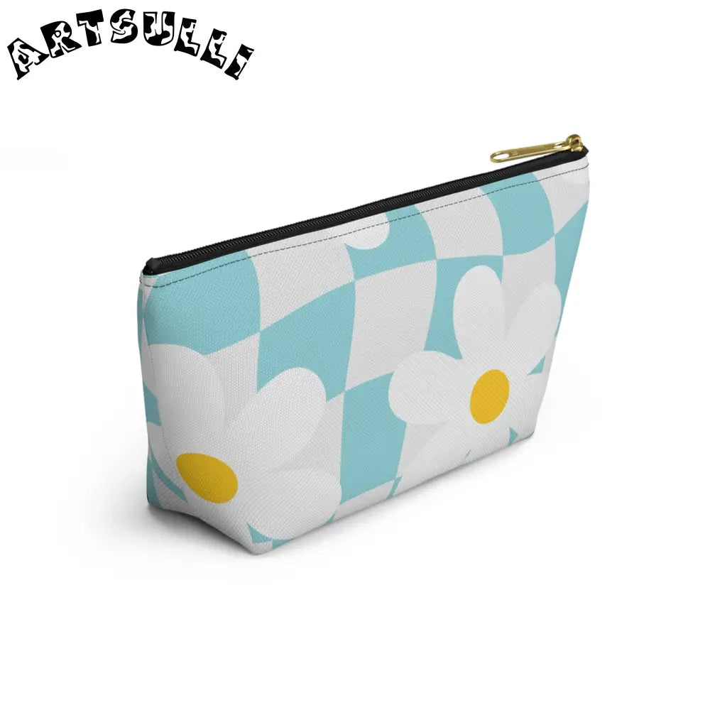 JAKKOUTTHEBXX Trippy Check Garden Accessory Pouch w T-bottom