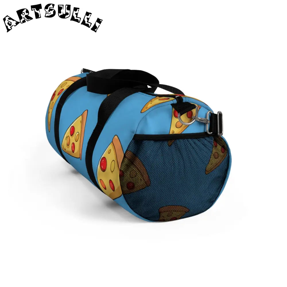 JAKKOUTTHEBXX Blue Pizza Dreamscape Duffel Bag JAKKOUTTHEBXX