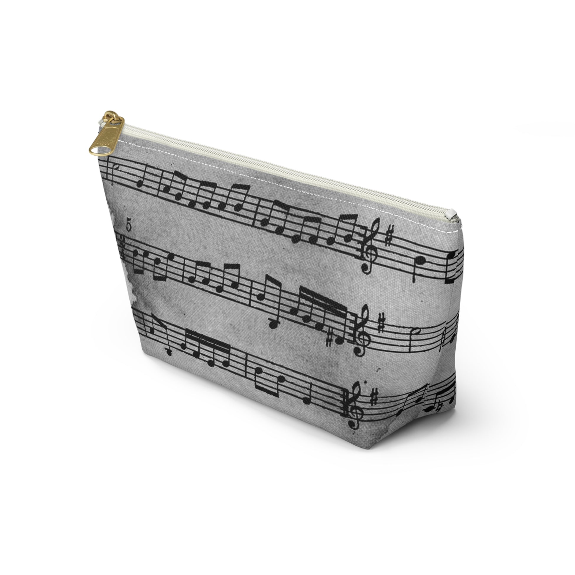 Drip Spill Type Beat Sheet Music Black Accessory Pouch w T-bottom, Artsulli - Art is Long, Life is Short, Bags, , , , , , , 