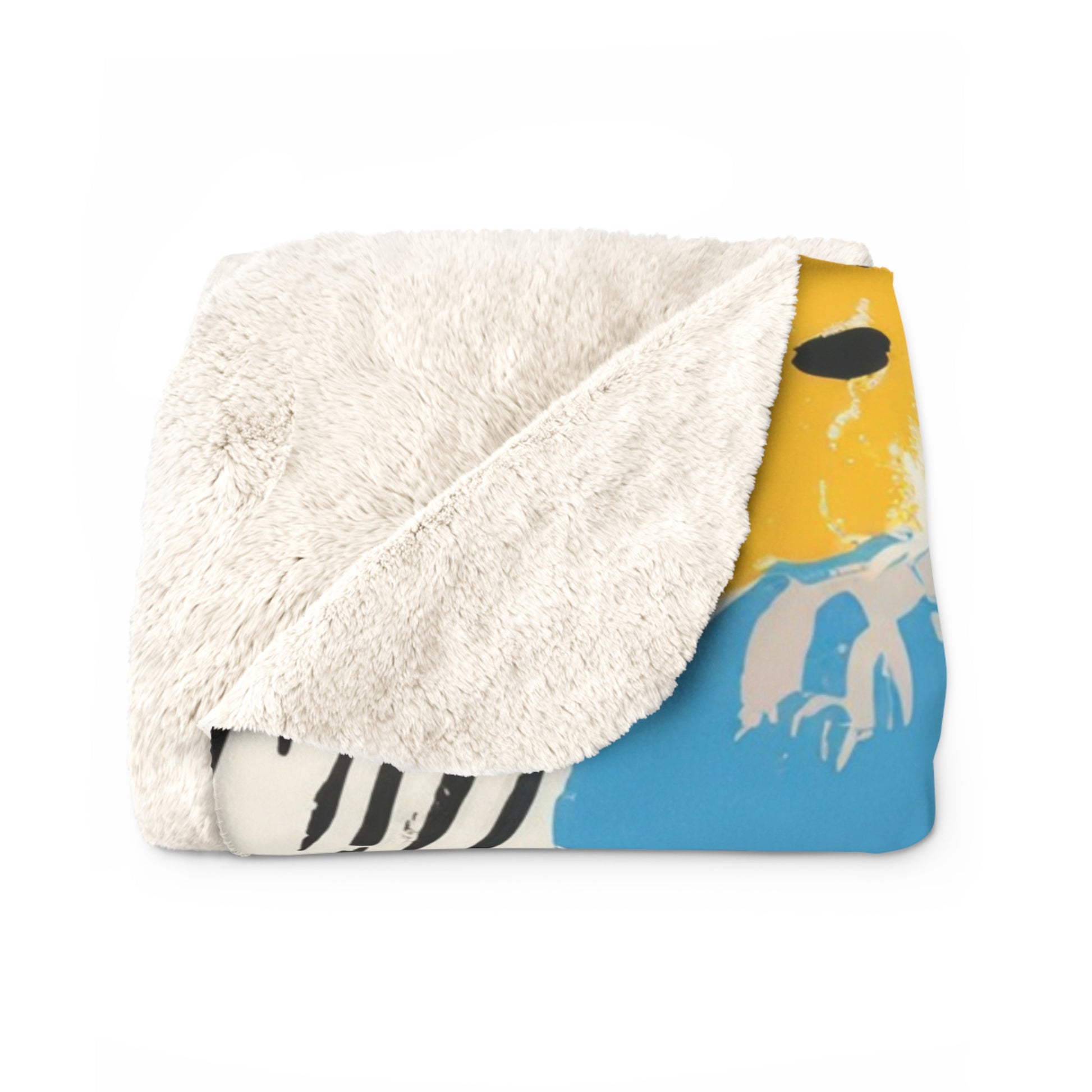 Animal Print x Paint Brush Strokes Multi-Color II Sherpa Fleece Blanket, Artsulli - Art is Long, Life is Short, Home Decor, , , , , , , 