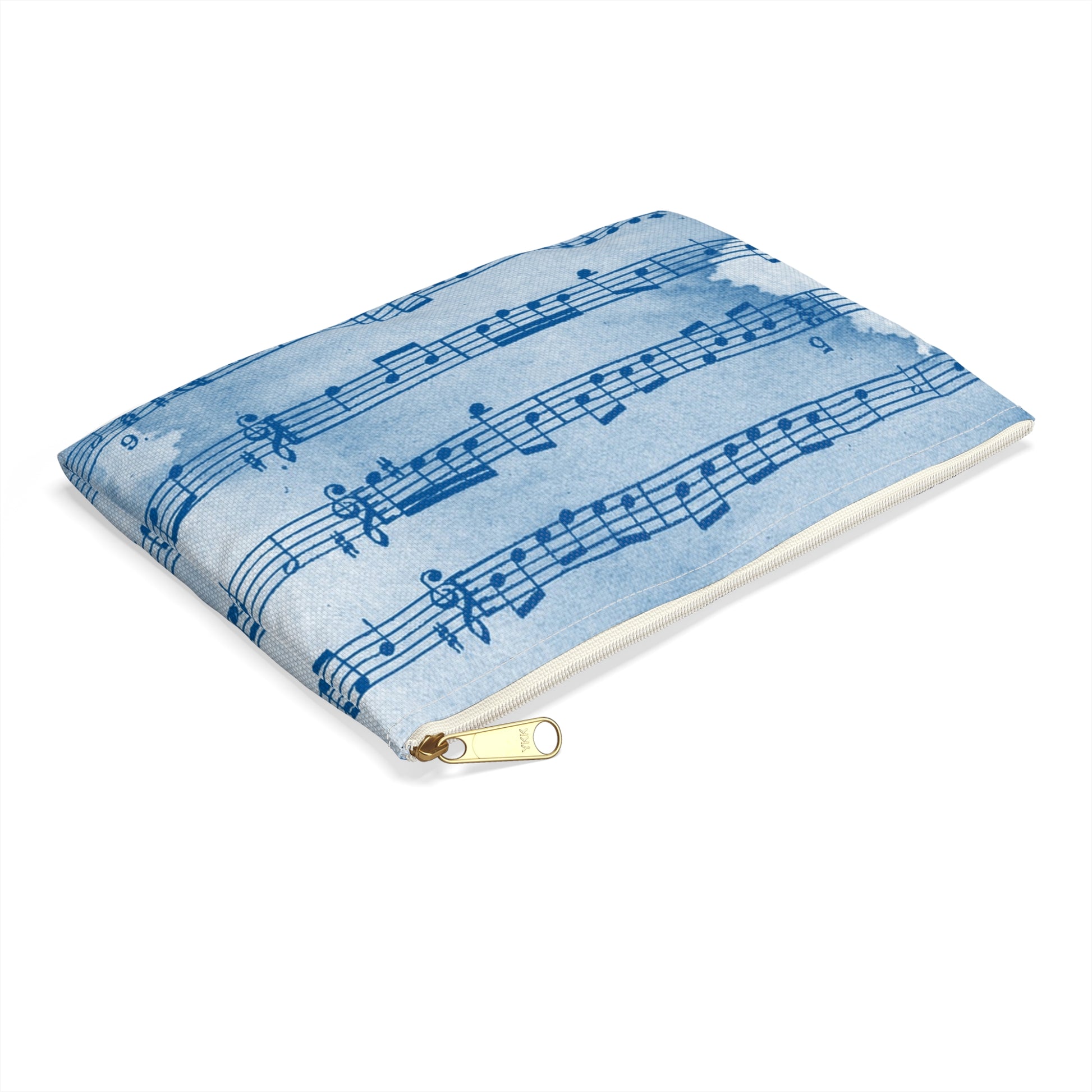 Drip Spill Type Beat Sheet Music Blue Accessory Pouch, Artsulli - Art is Long, Life is Short, Bags, , , , , , , 