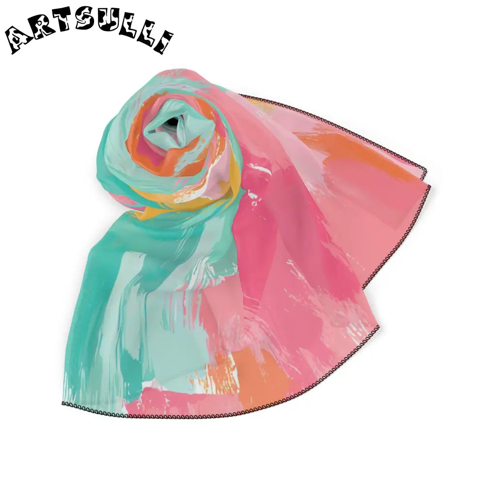 JAKKOUTTHEBXX Preppy Pixel Bloom Poly Scarf JAKKOUTTHEBXX Artsulli