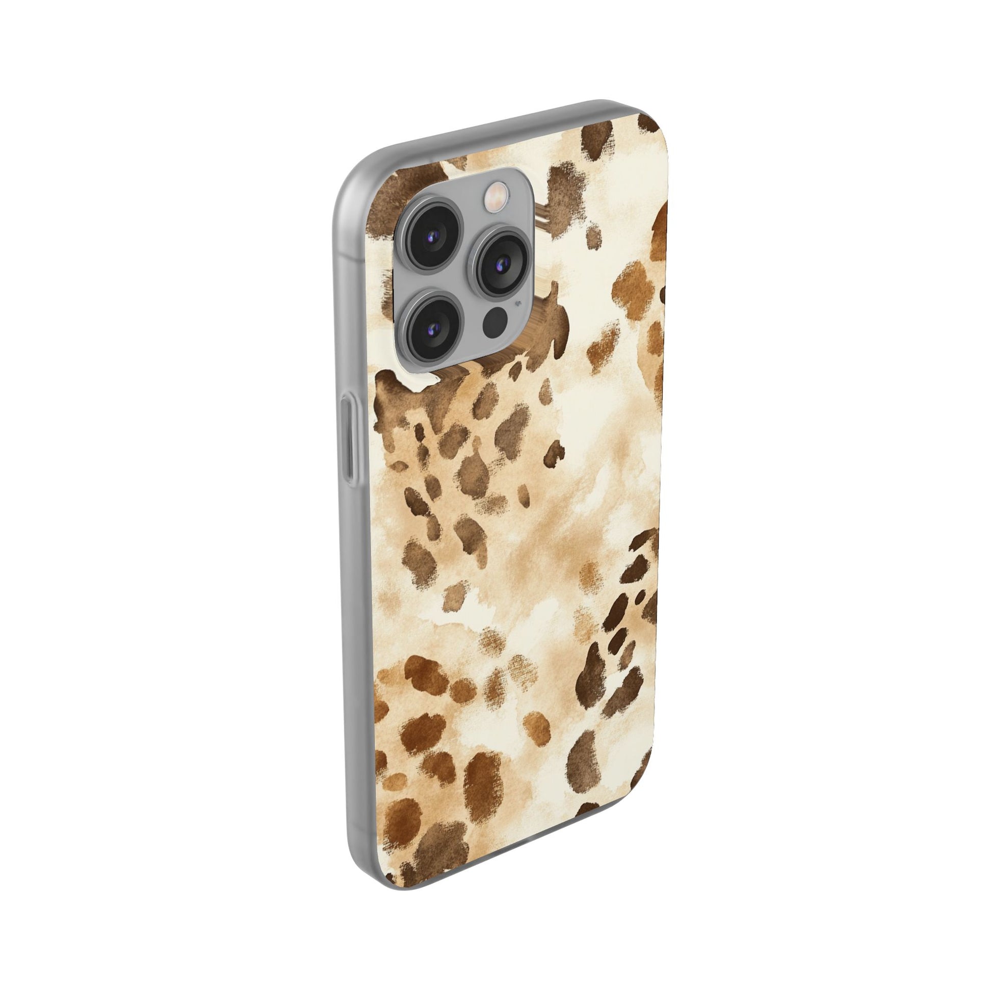 Brown and Beige Watercolor Dalmatian Phone Case, Artsulli - Art is Long, Life is Short, Phone Case, , , , , , , 
