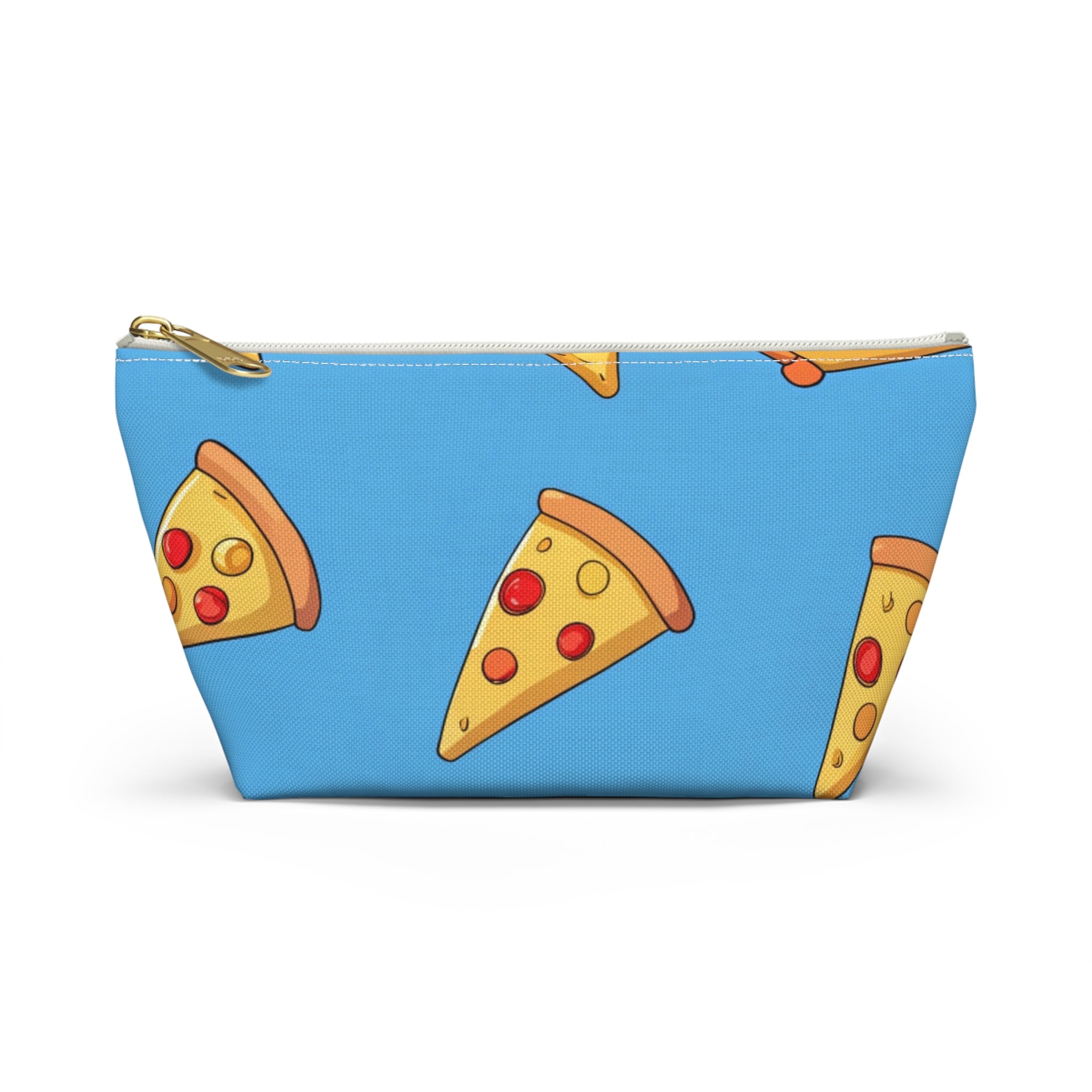 Blue Pizza Dreamscape Accessory Pouch w T-bottom, Artsulli - Art is Long, Life is Short, Bags, Size, Small, Color, White zipper, , , 12621017622853758750