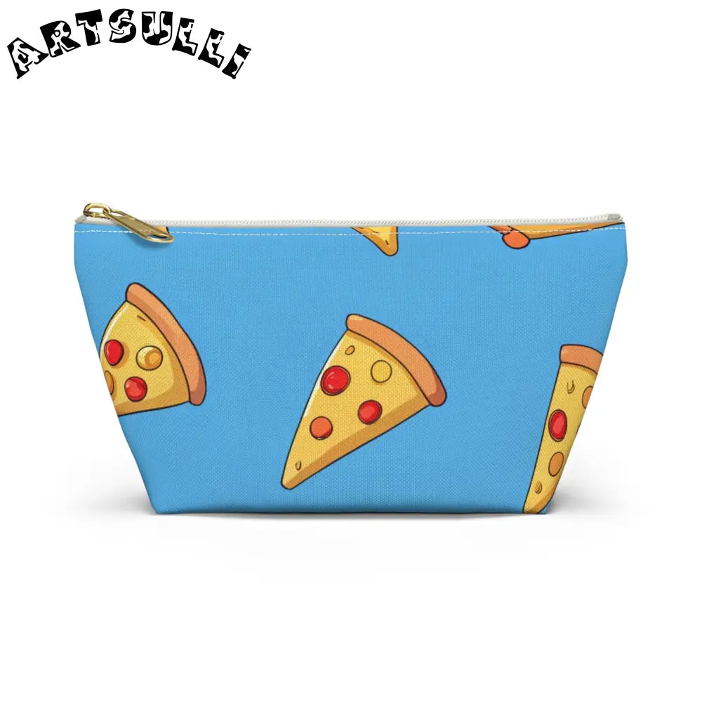 JAKKOUTTHEBXX Blue Pizza Dreamscape Accessory Pouch w T-bottom