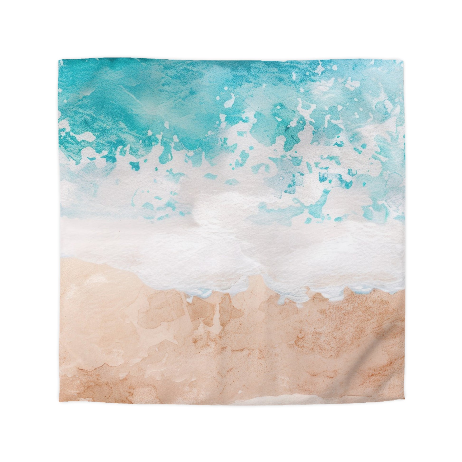 Seashore Microfiber Duvet Cover, Artsulli - Art is Long, Life is Short, Home Decor, Size, Queen, Color, Cream, , , 14385962665335646220