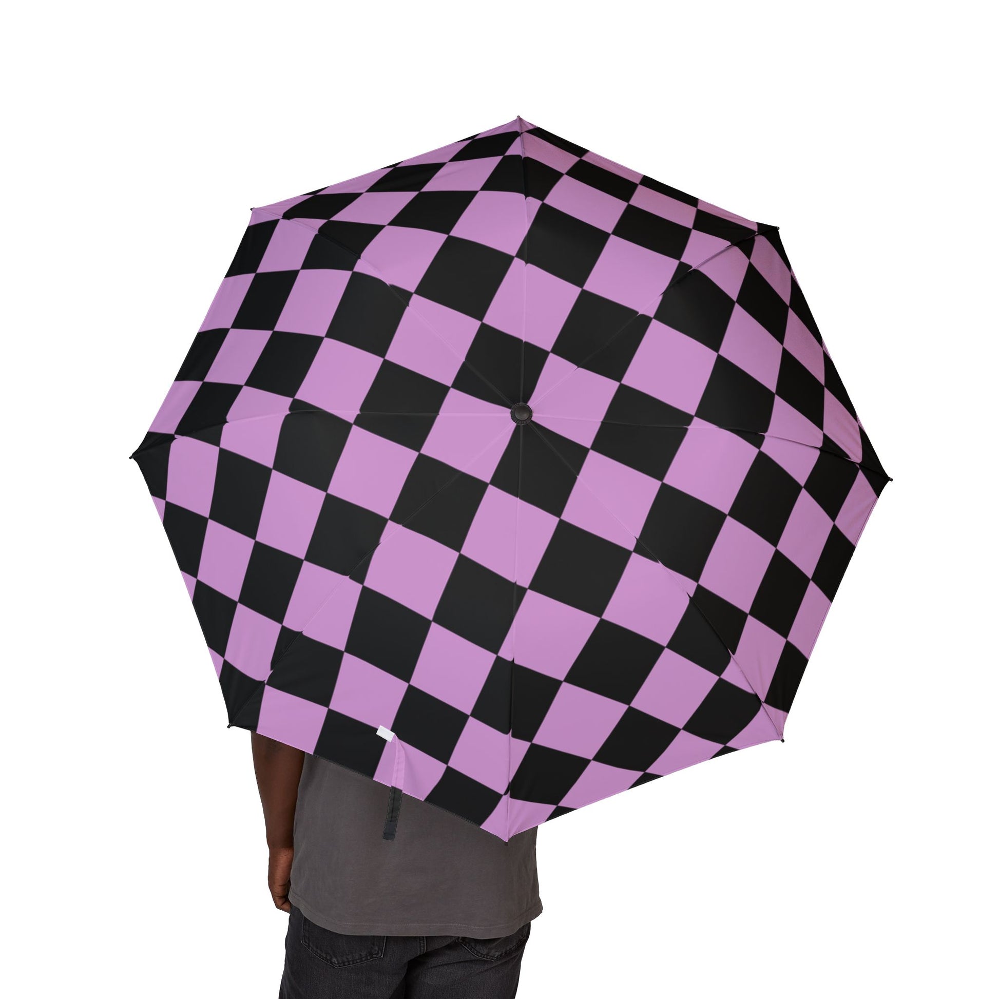 Pixel Punk Vision Semi-Automatic Foldable Umbrella, Artsulli - Art is Long, Life is Short, Accessories, , , , , , , 