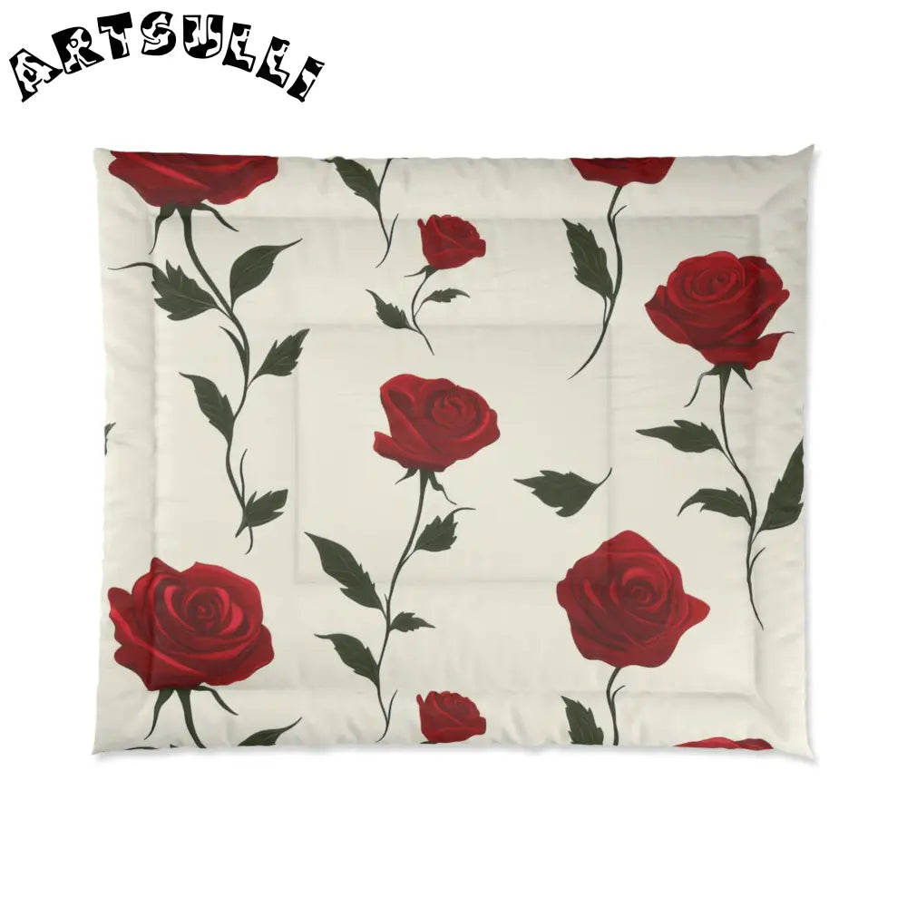 JAKKOUTTHEBXX Red Roses Comforter JAKKOUTTHEBXX Artsulli - Art