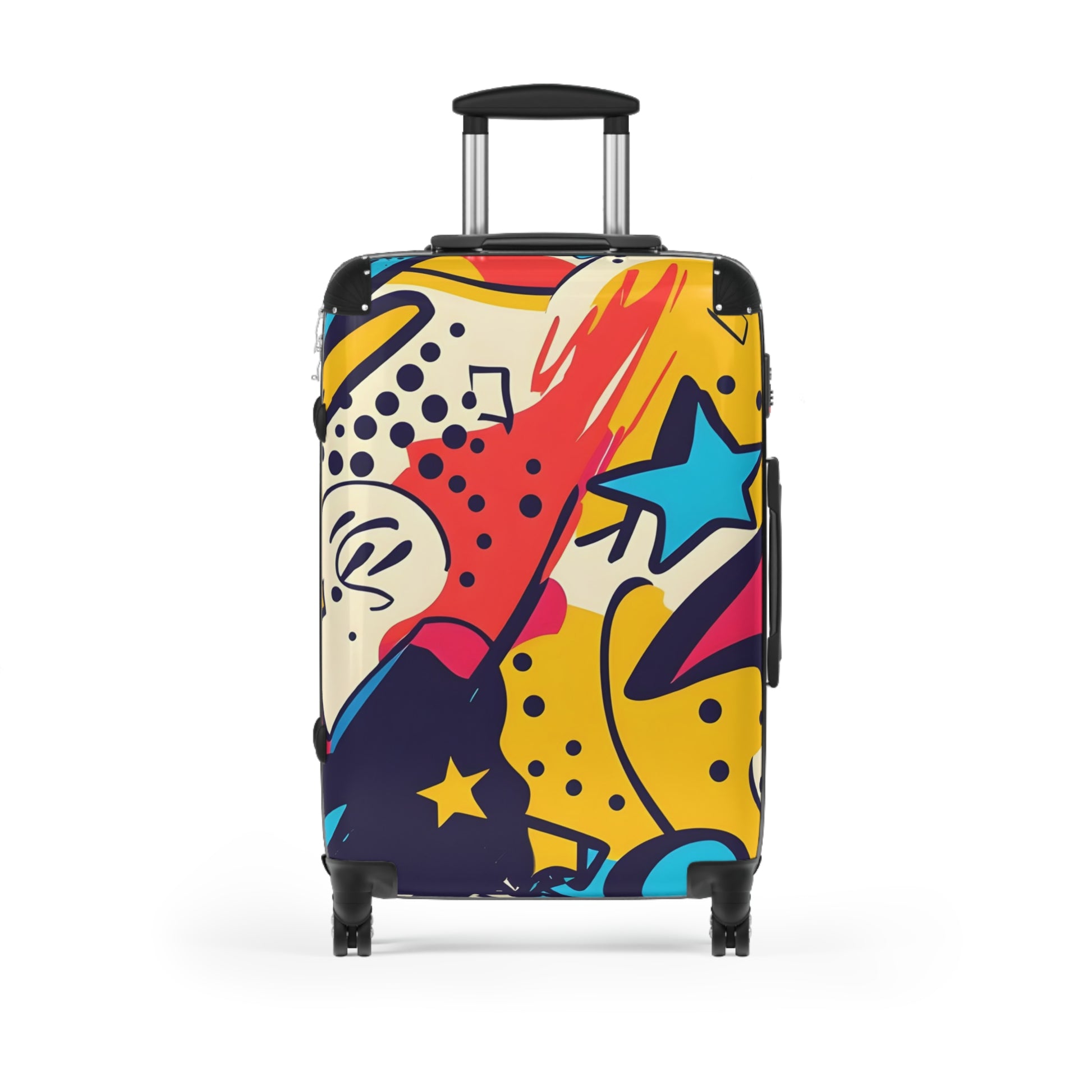 Comic x Pop Art Suitcase, Artsulli - Art is Long, Life is Short, Bags, Size, Medium, Color, Black, , , 33160022810388191110