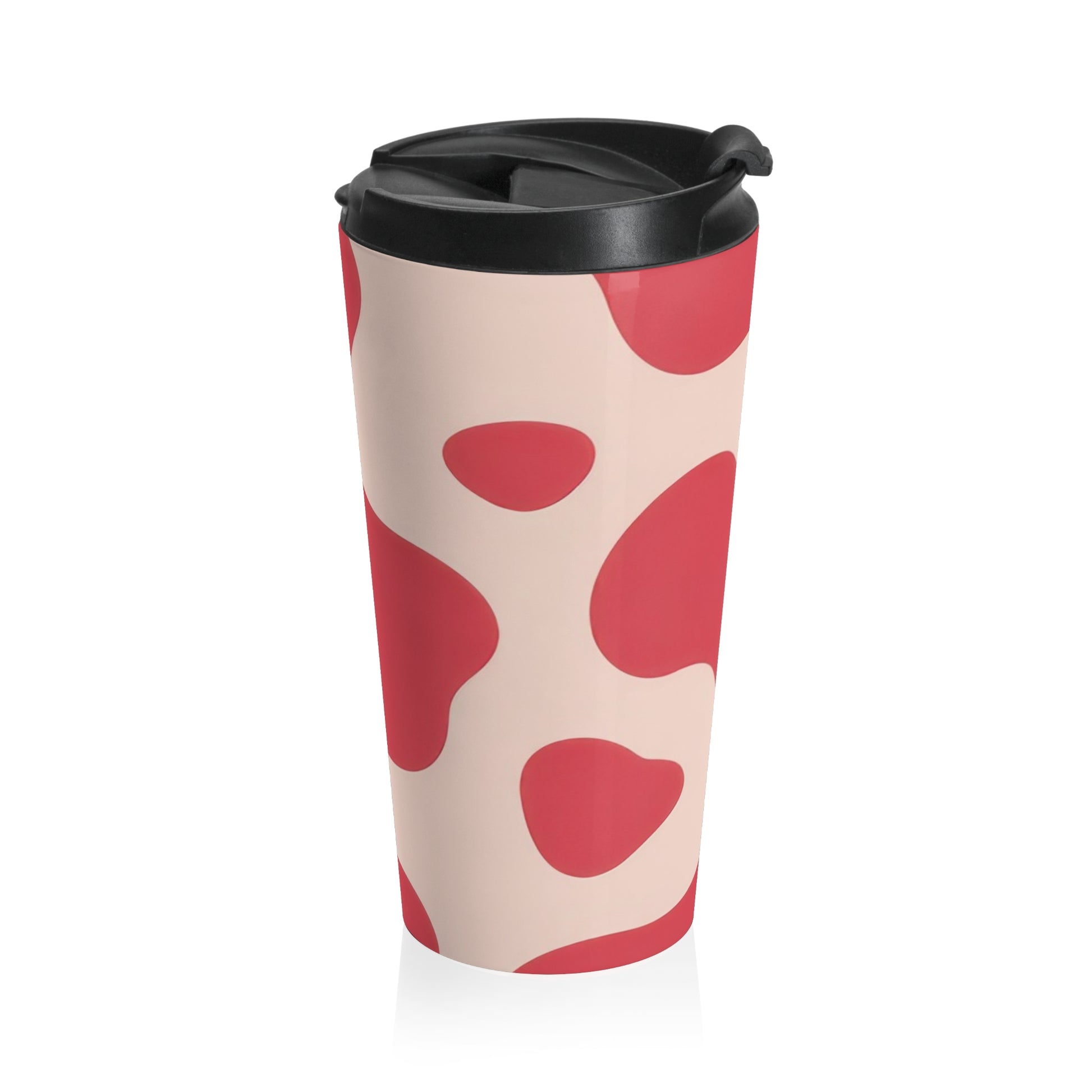 Red Jungle Cow Stainless Steel Travel Mug, Artsulli - Art is Long, Life is Short, Mug, , , , , , , 